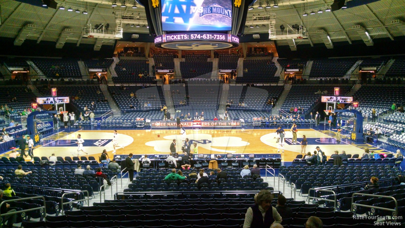 section 10, row 15 seat view  - joyce center