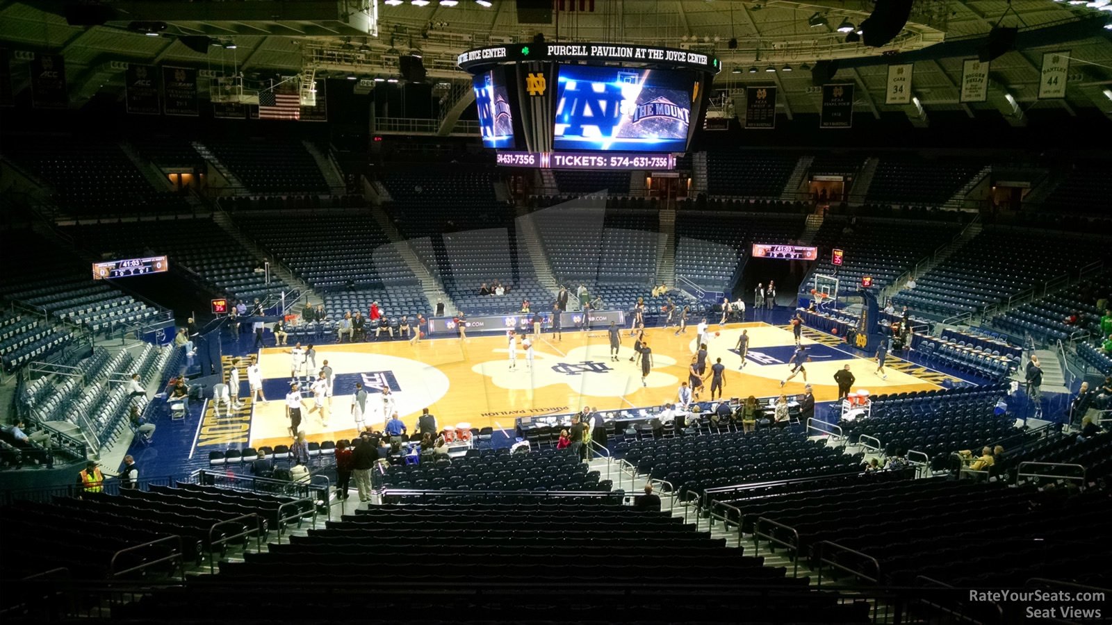 section 102, row 10 seat view  - joyce center