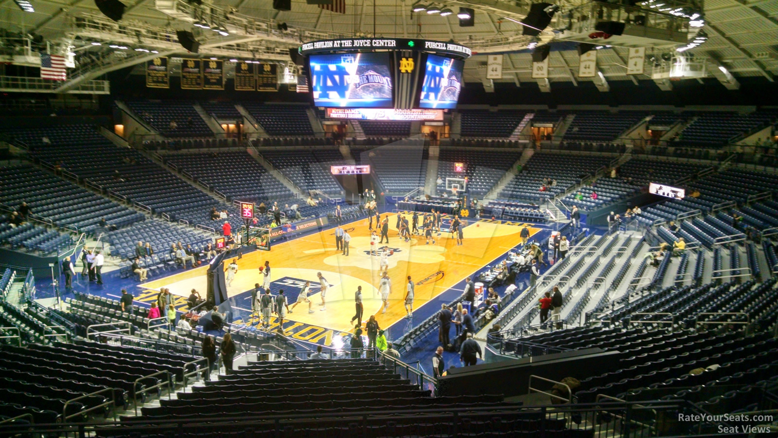 section 104, row 10 seat view  - joyce center