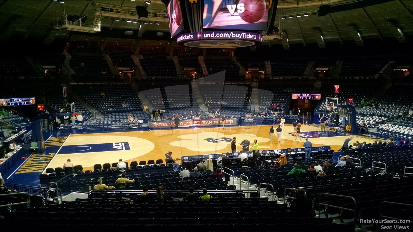 section 11, row 15 seat view  - joyce center