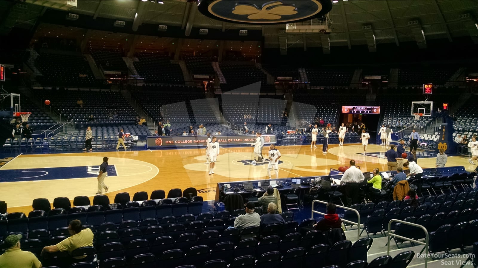 section 11, row 5 seat view  - joyce center