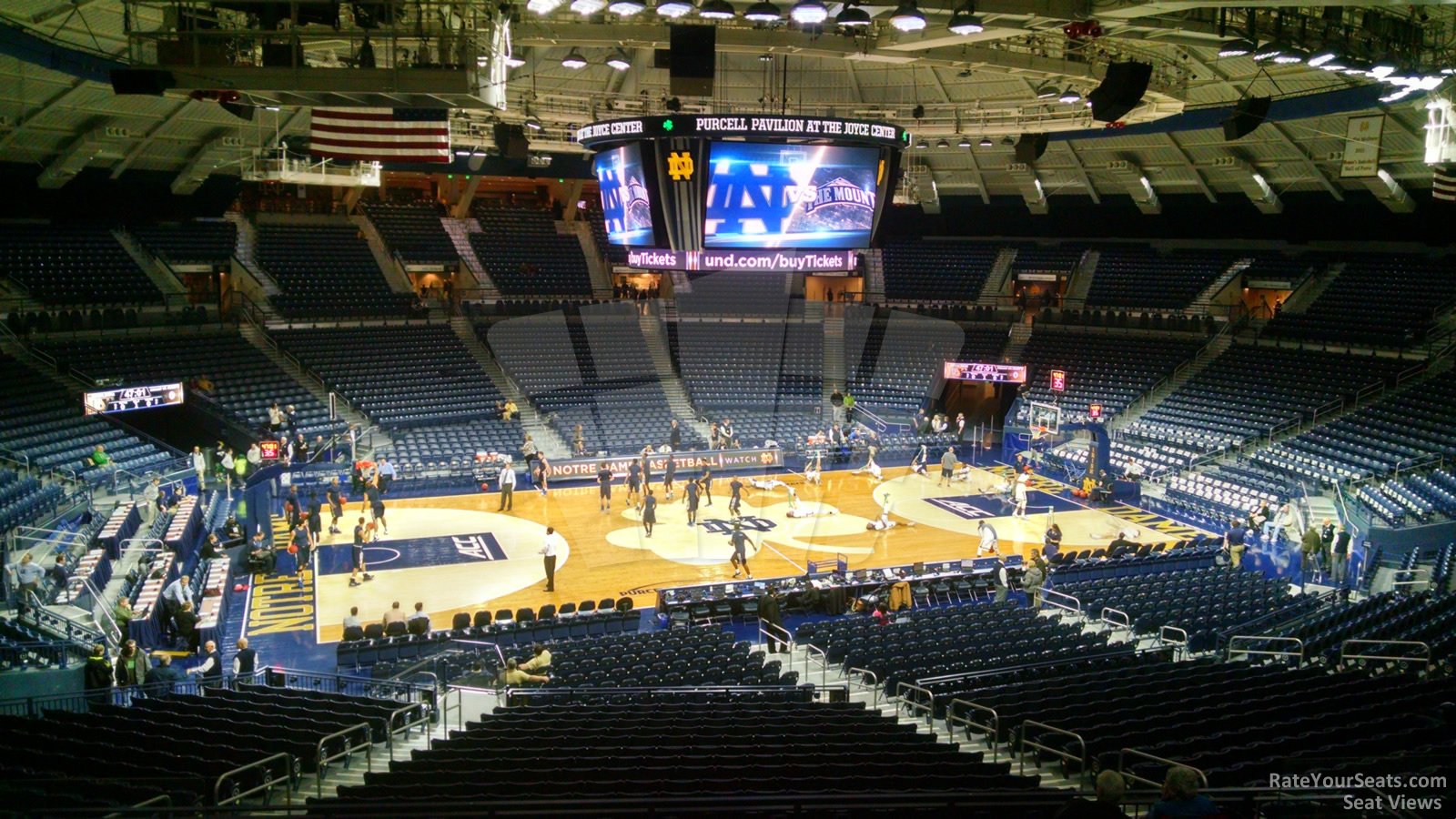 section 111, row 11 seat view  - joyce center