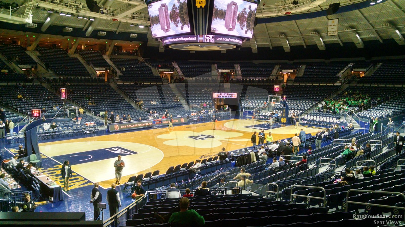section 12, row 15 seat view  - joyce center