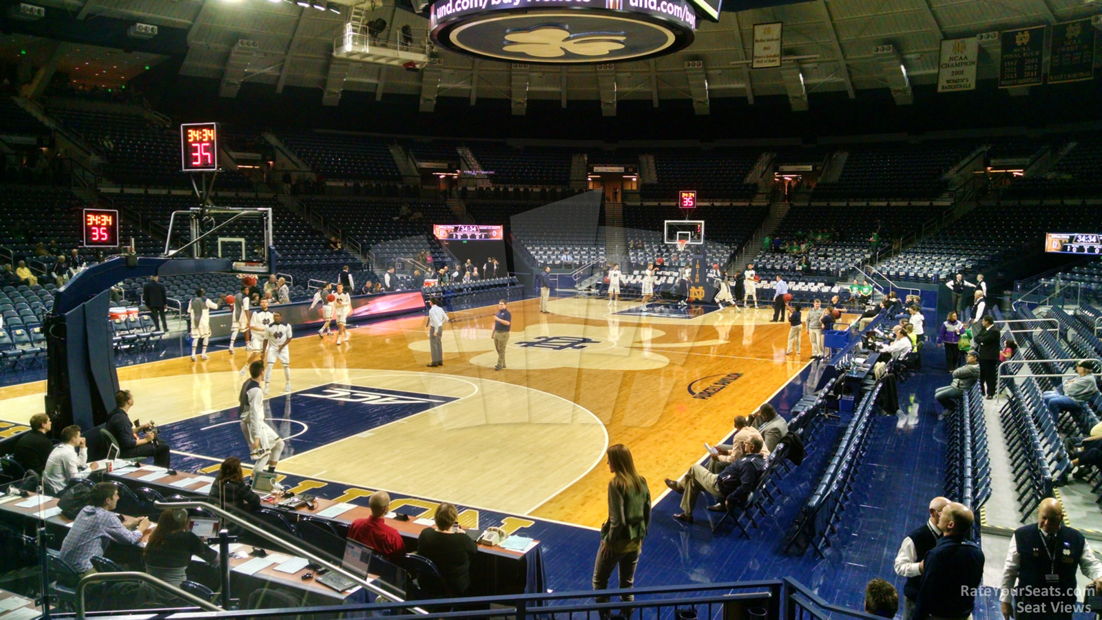 section 13, row 6 seat view  - joyce center