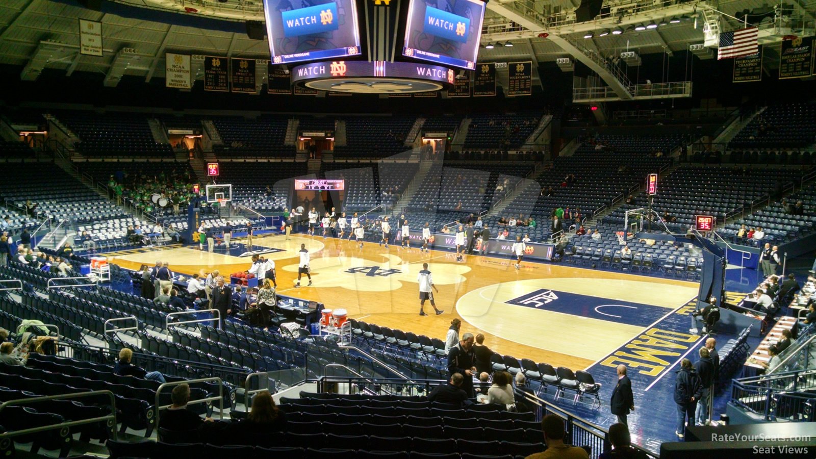 section 17, row 15 seat view  - joyce center
