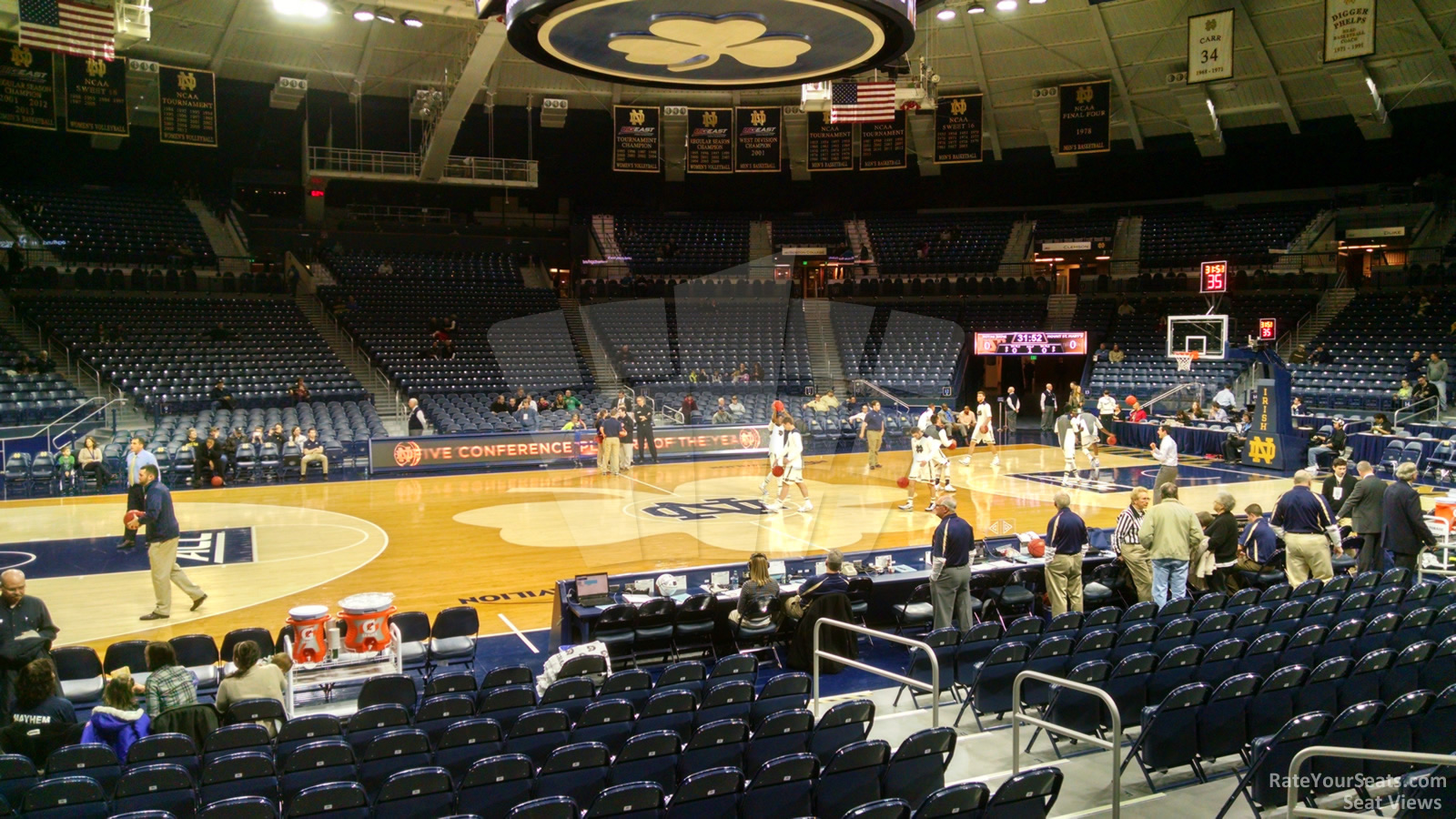 section 2, row 5 seat view  - joyce center