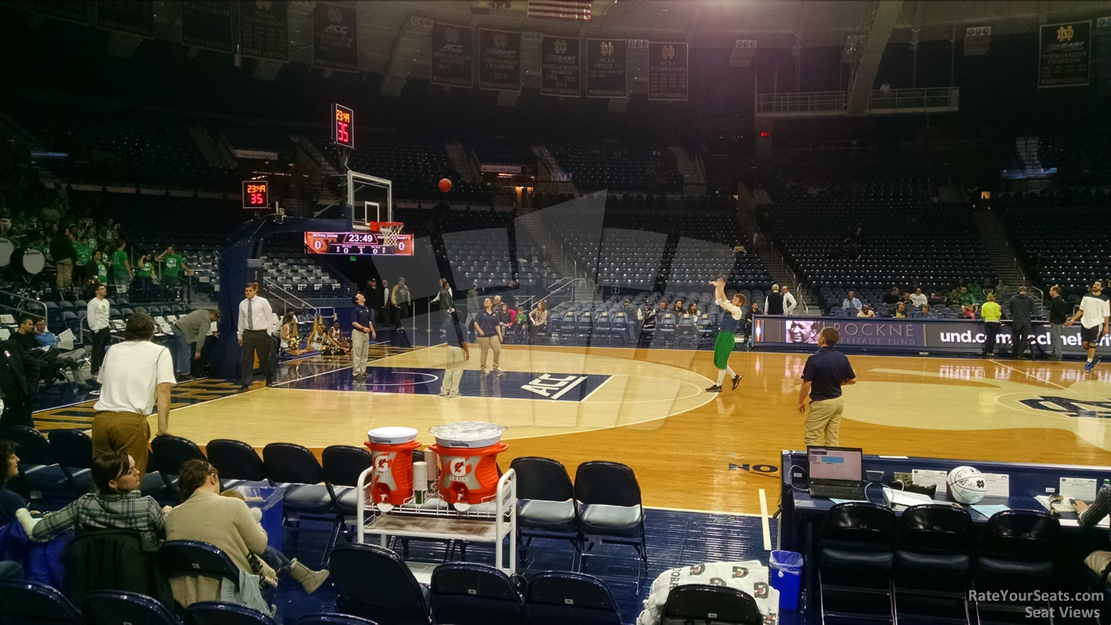 section 2, row g seat view  - joyce center