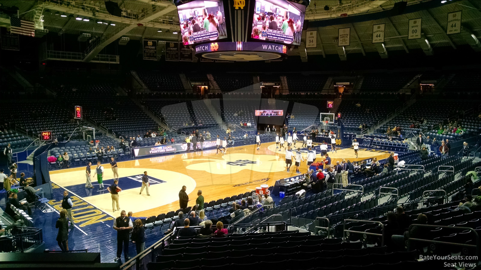 section 3, row 15 seat view  - joyce center