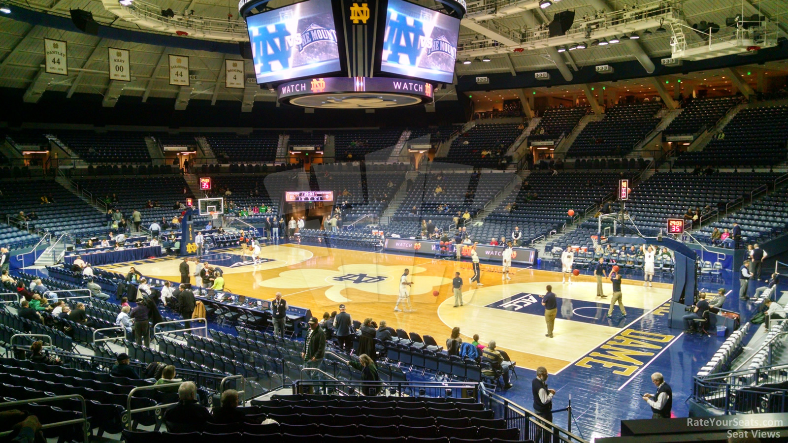section 8, row 15 seat view  - joyce center