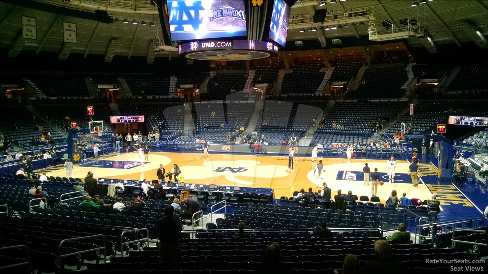 section 9, row 15 seat view  - joyce center