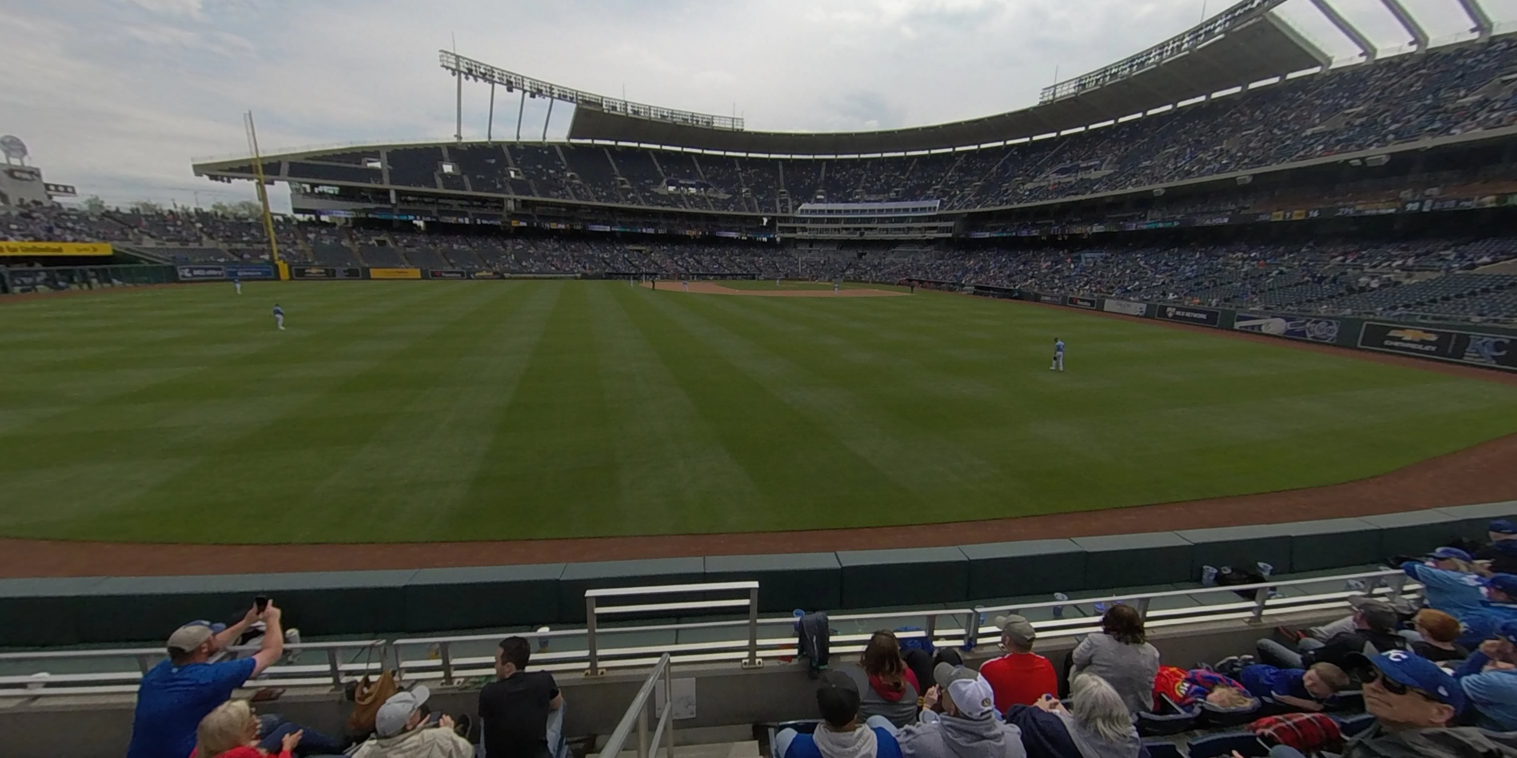 section 102 panoramic seat view  - kauffman stadium