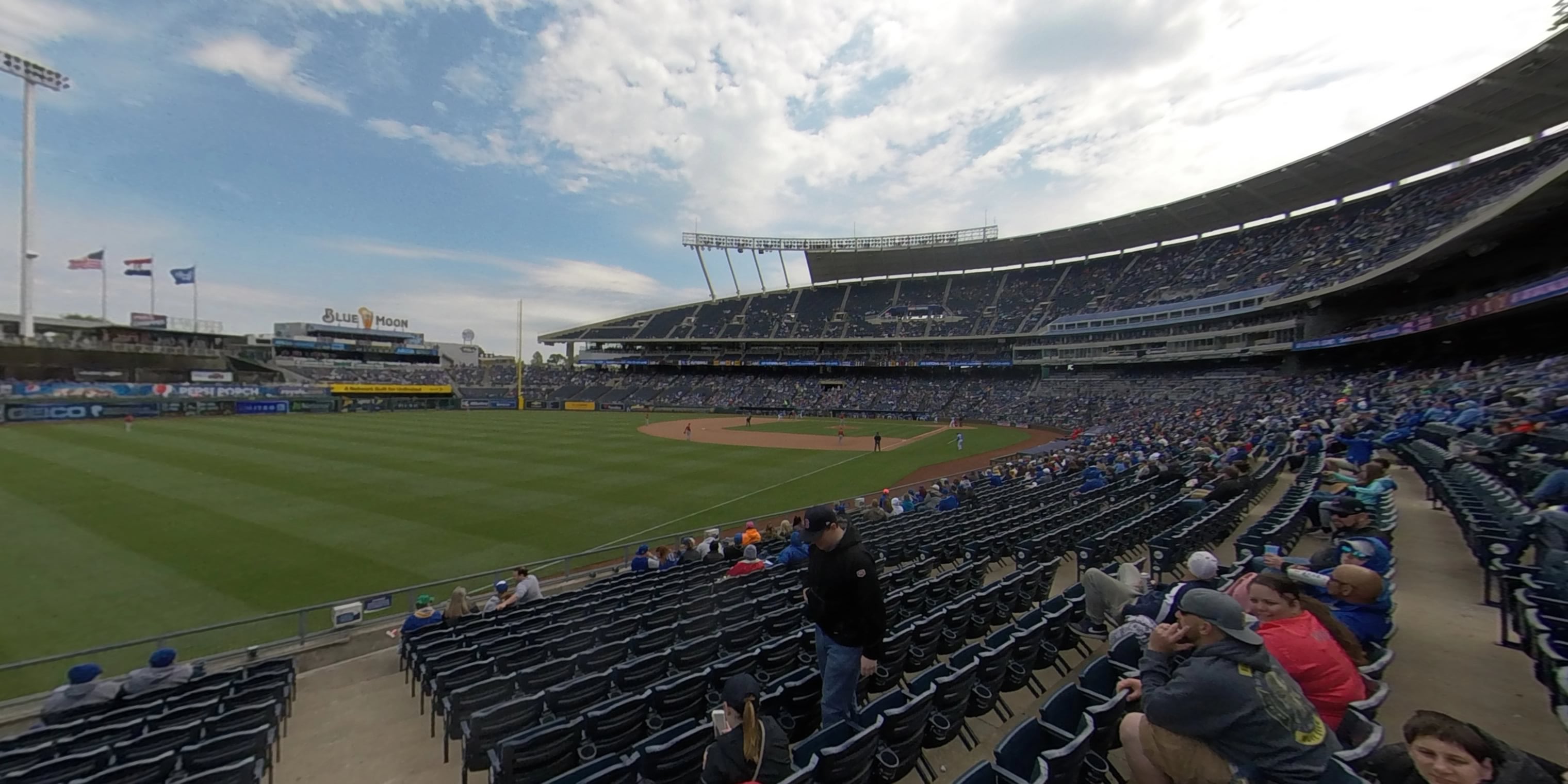Section 110 at Kauffman Stadium