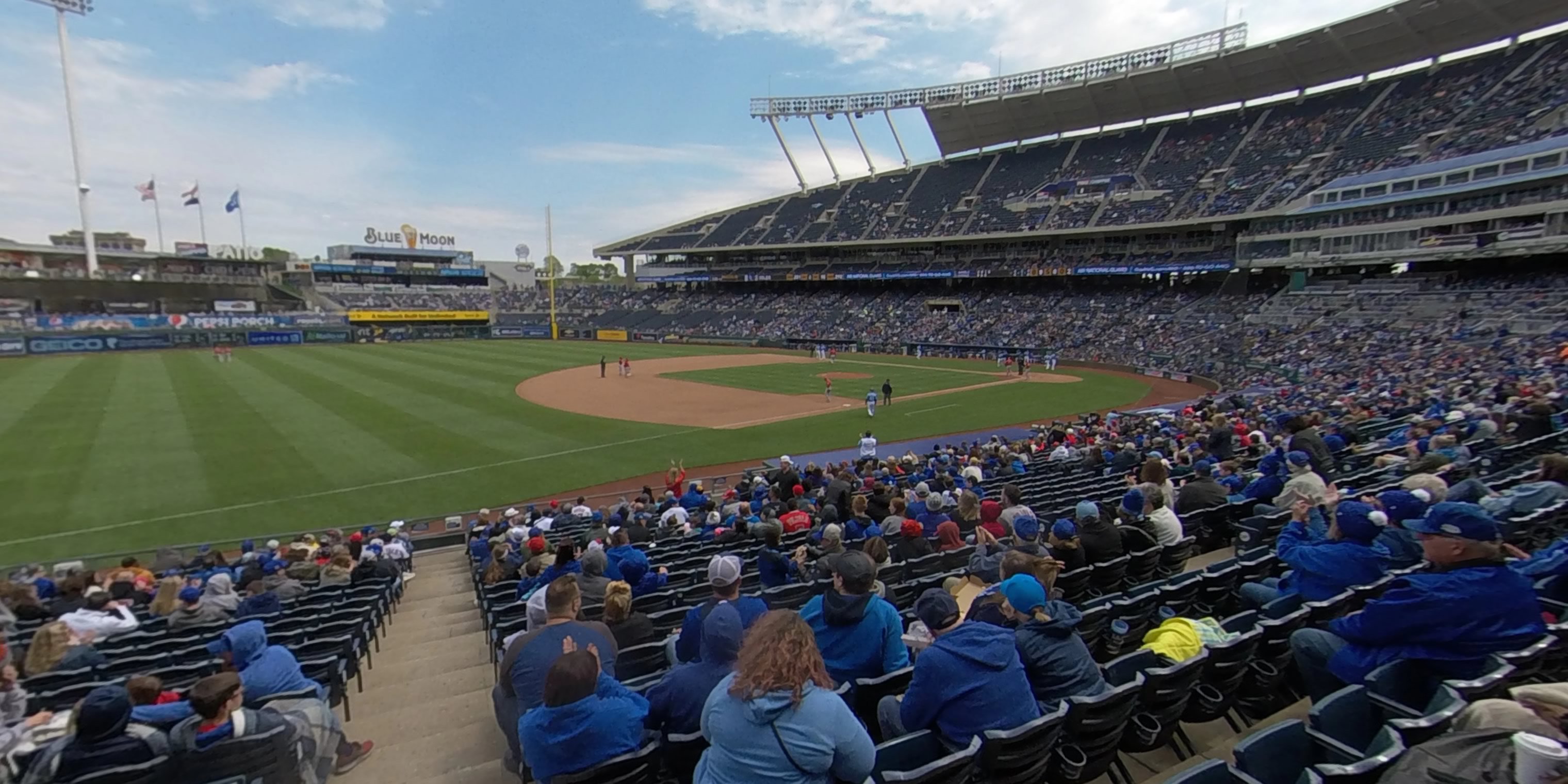 Section 114 at Kauffman Stadium