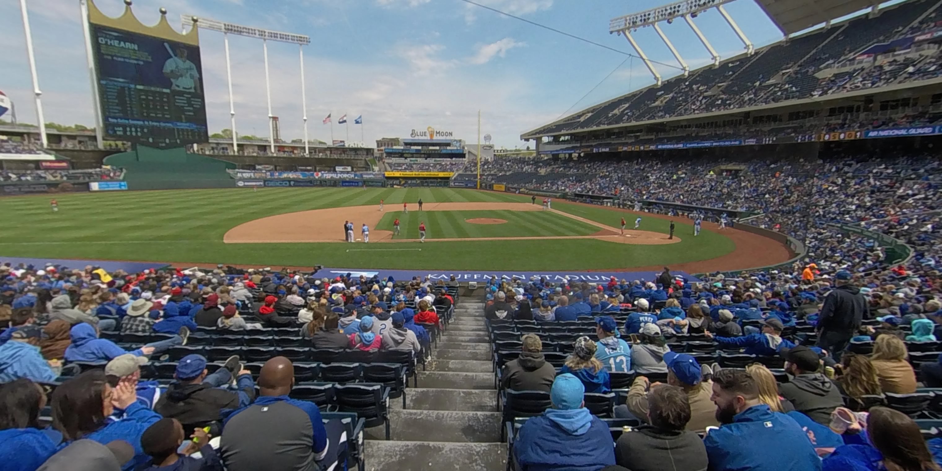 section 120 panoramic seat view  - kauffman stadium