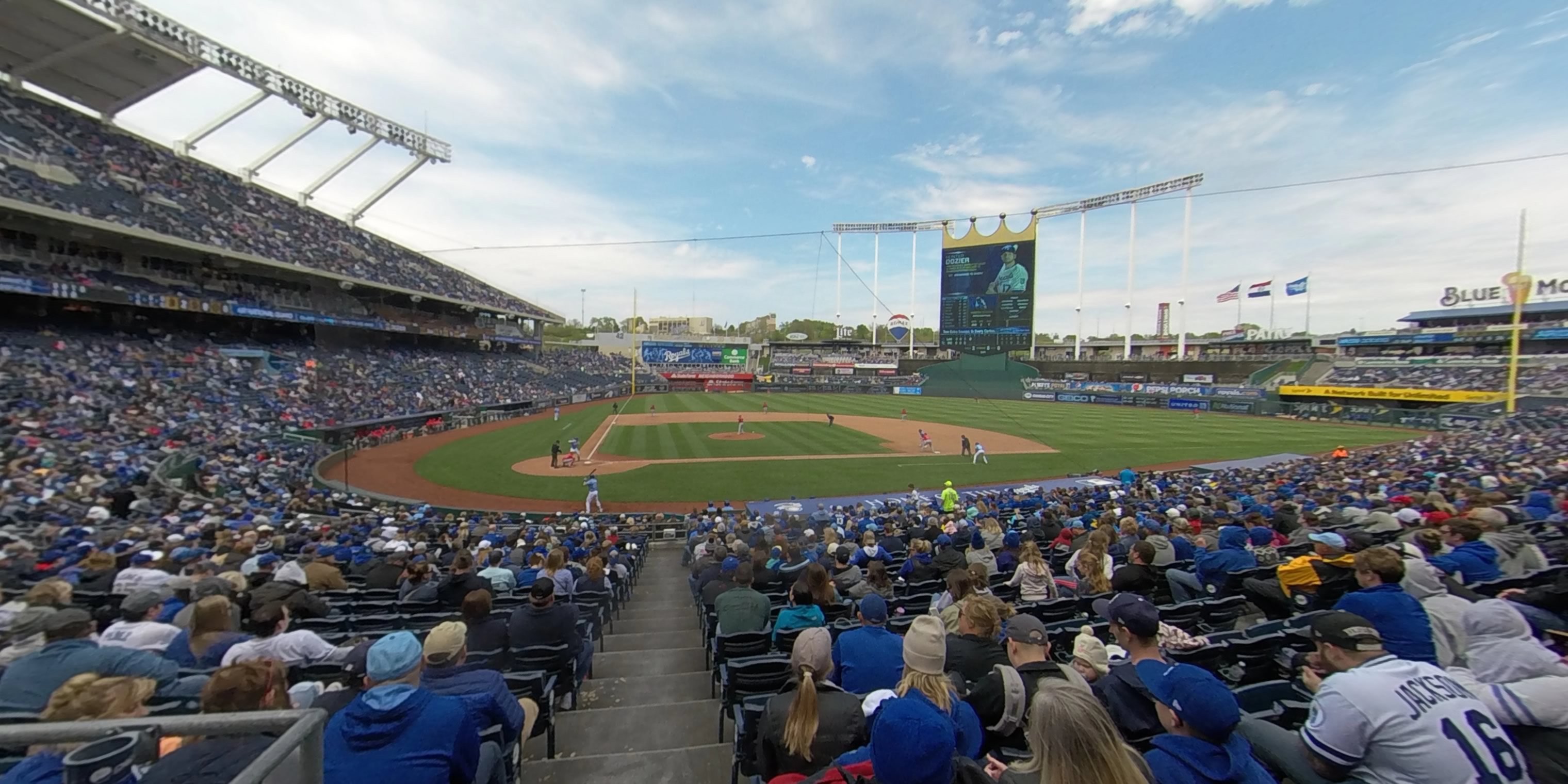 section 131 panoramic seat view  - kauffman stadium