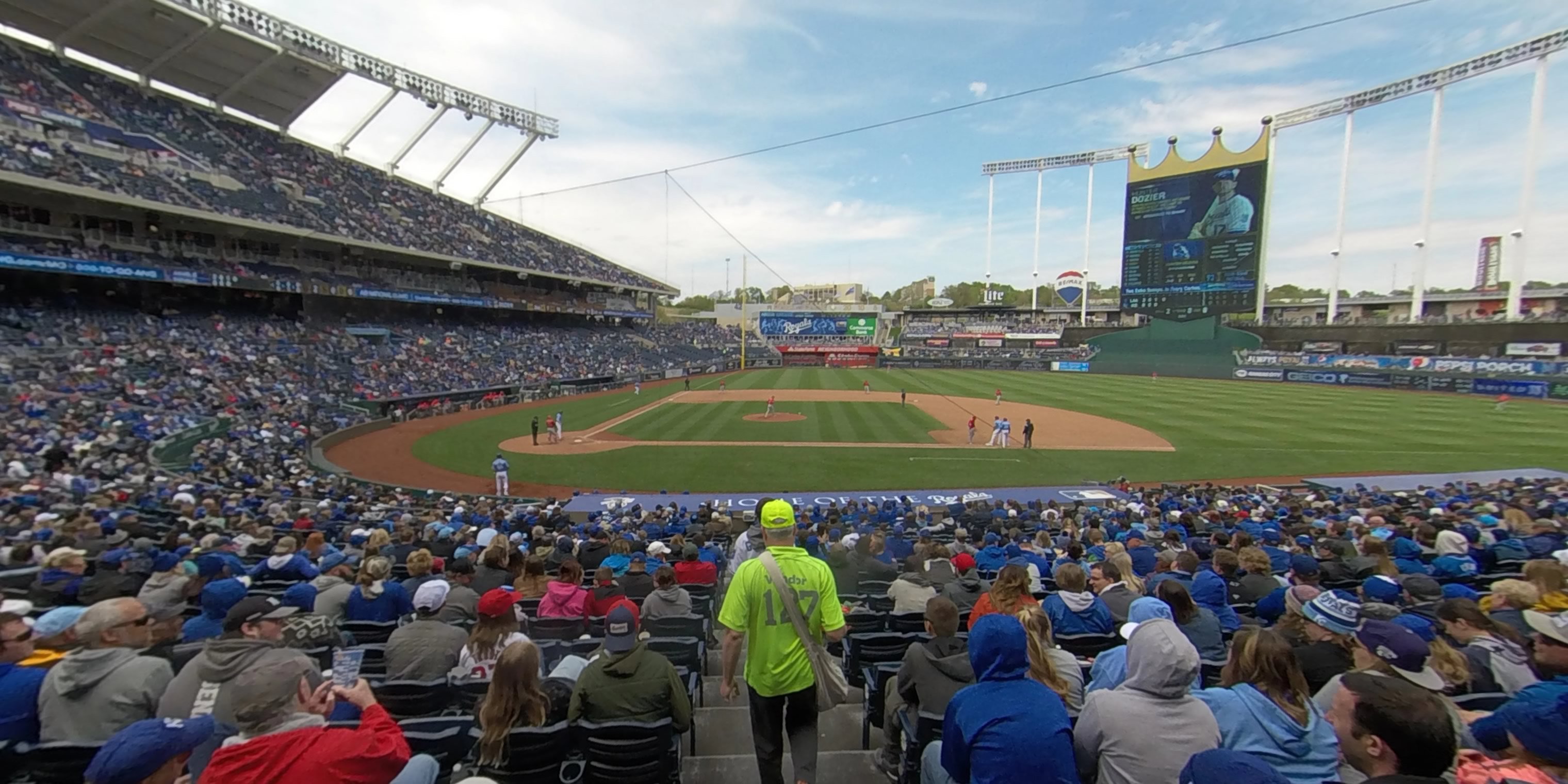 section 133 panoramic seat view  - kauffman stadium