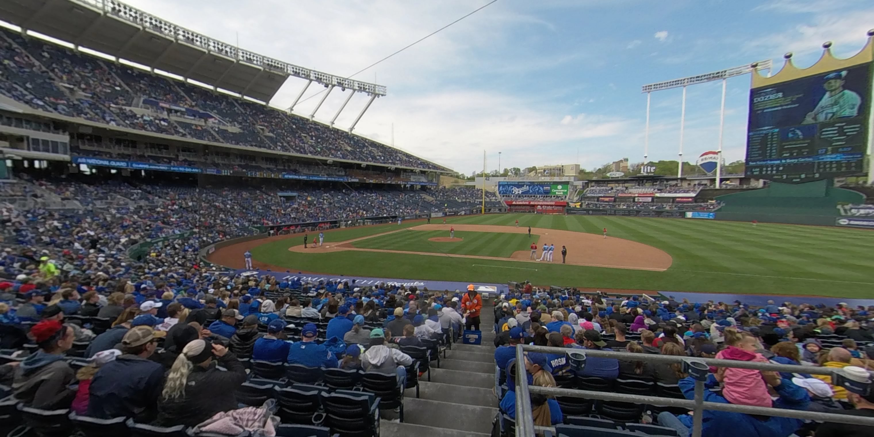 section 135 panoramic seat view  - kauffman stadium