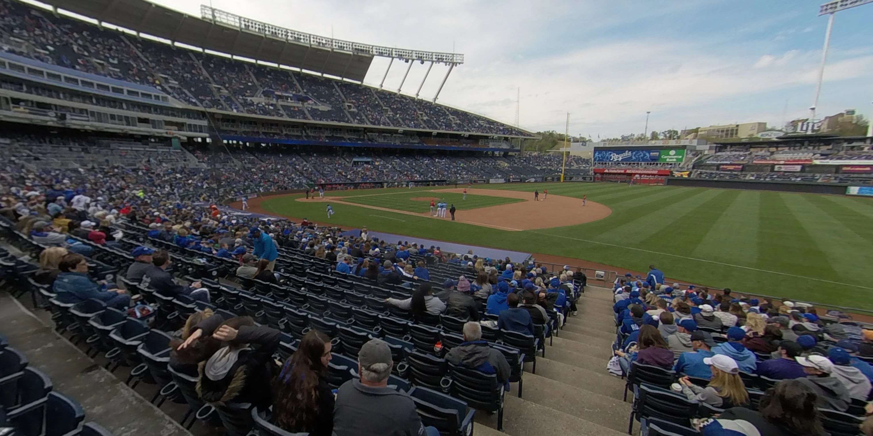 section 139 panoramic seat view  - kauffman stadium
