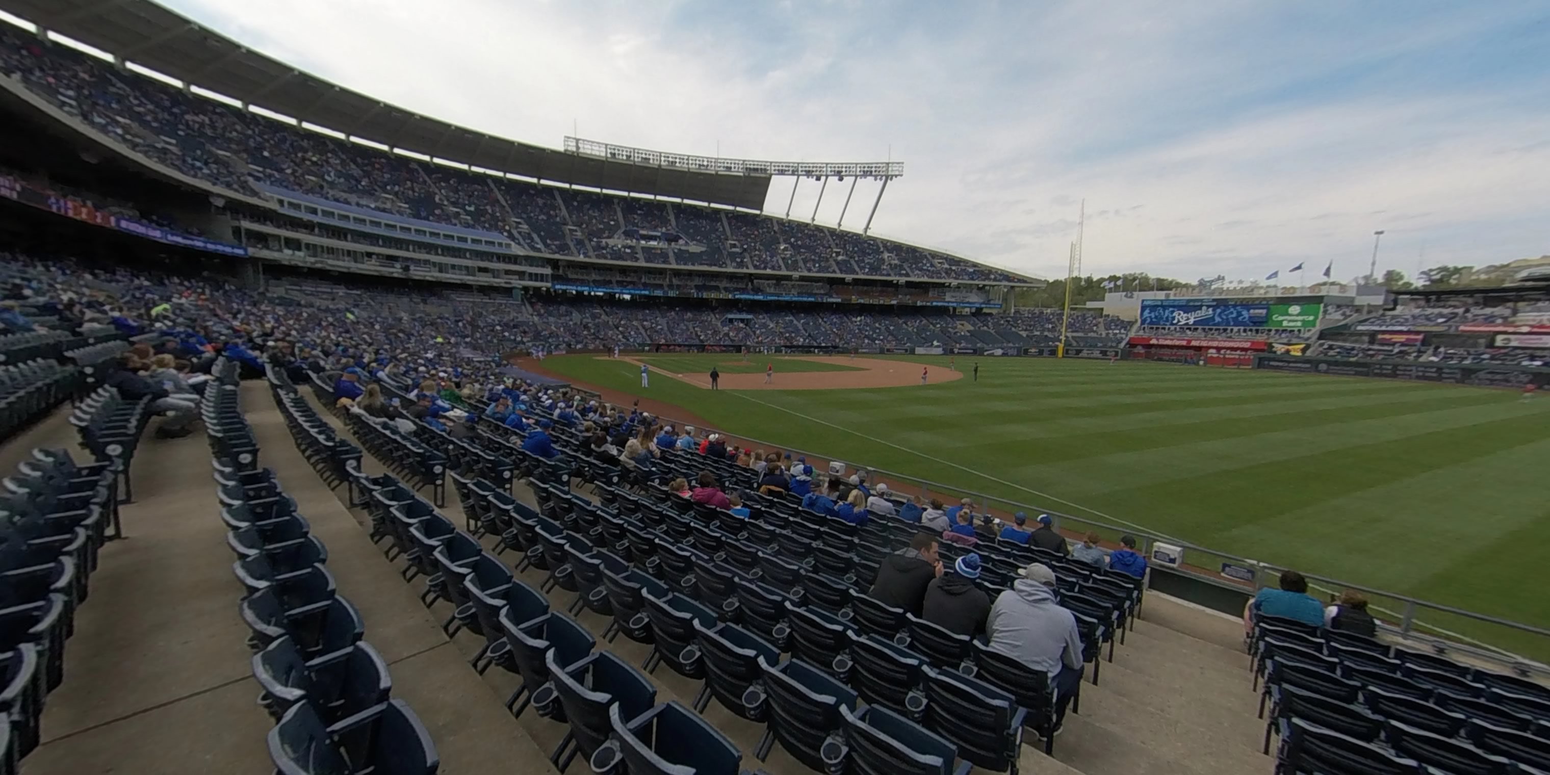 section 143 panoramic seat view  - kauffman stadium