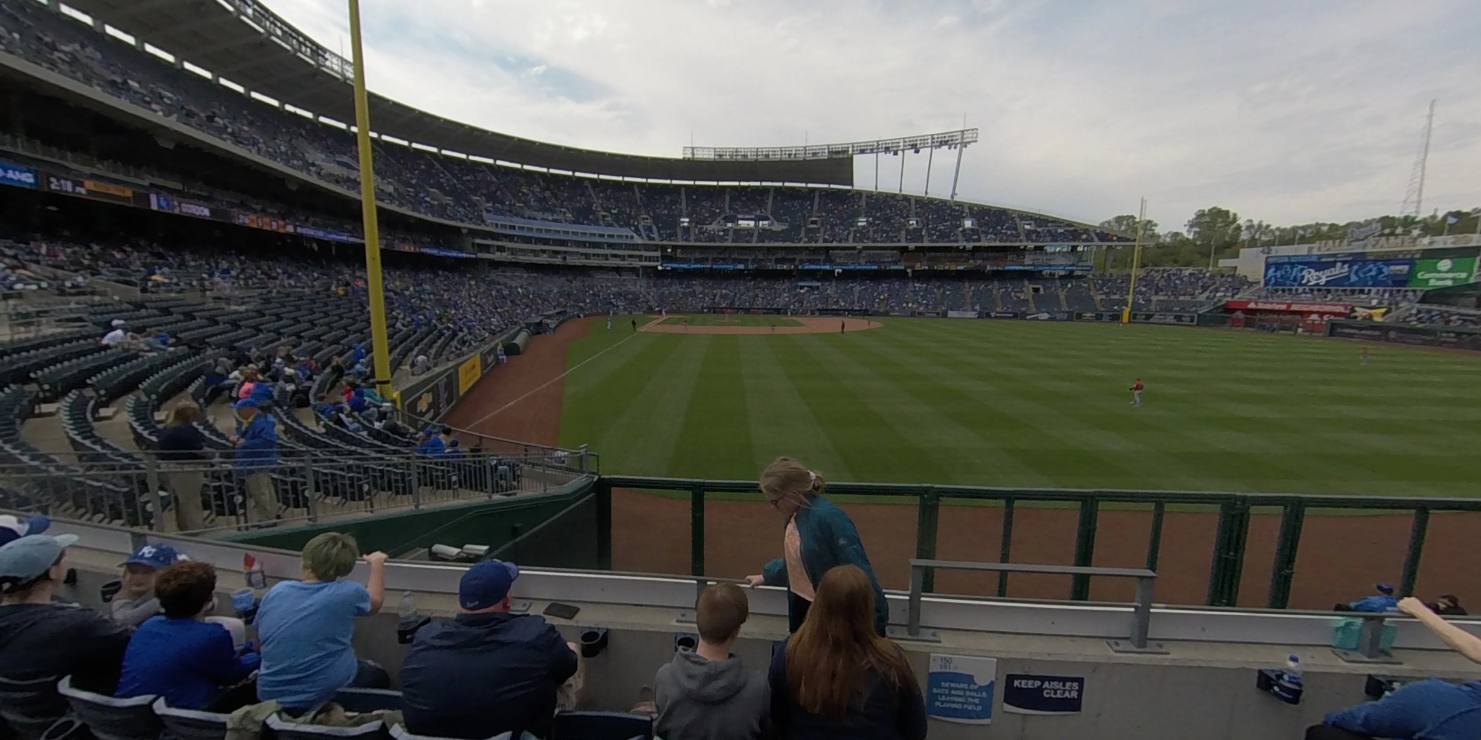 section 150 panoramic seat view  - kauffman stadium