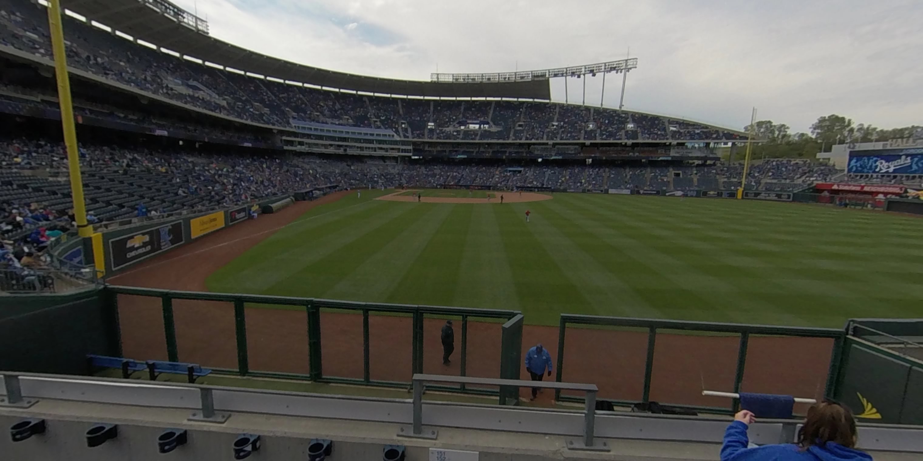 section 151 panoramic seat view - kauffman stadium
