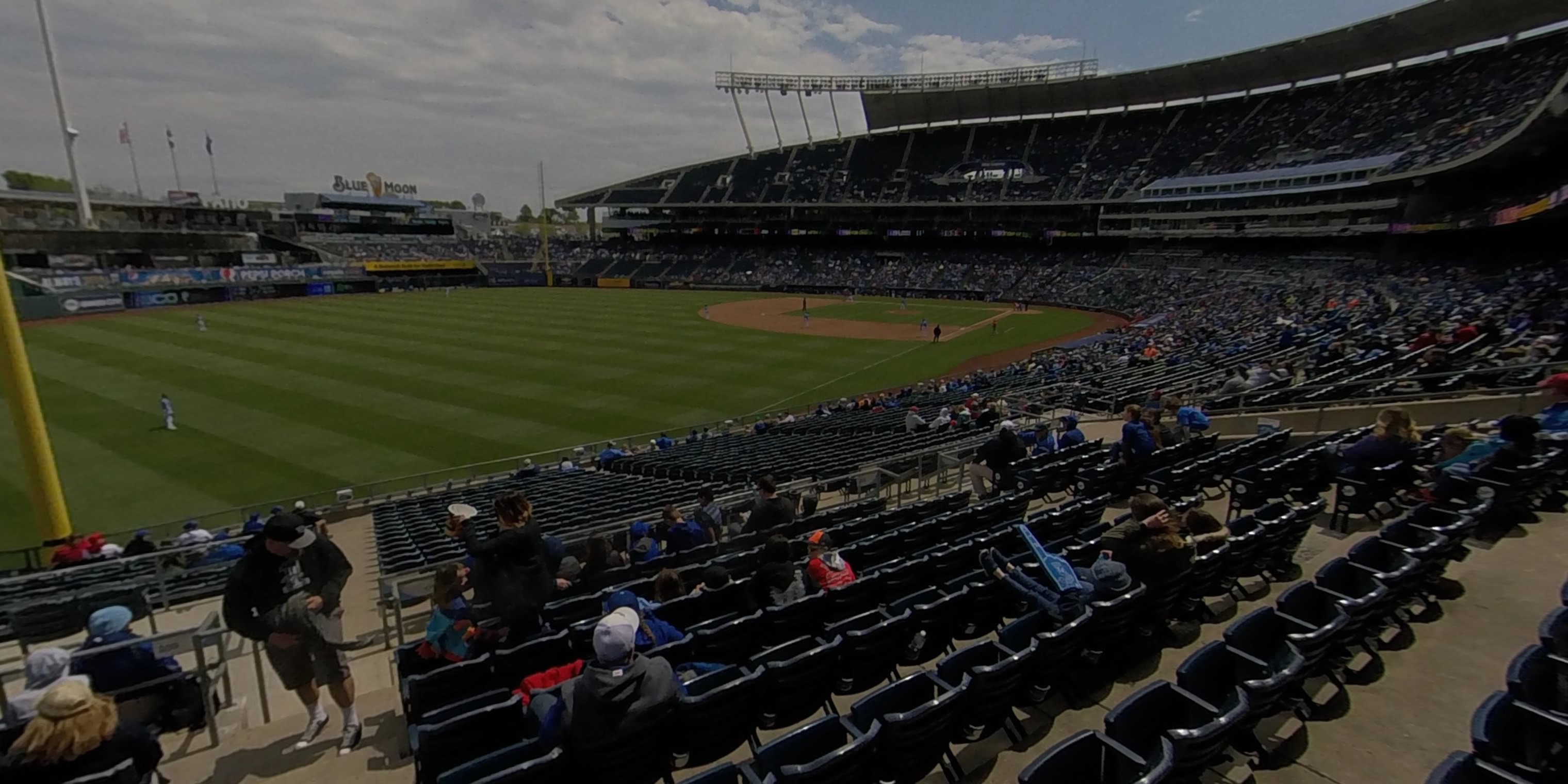 section 208 panoramic seat view  - kauffman stadium