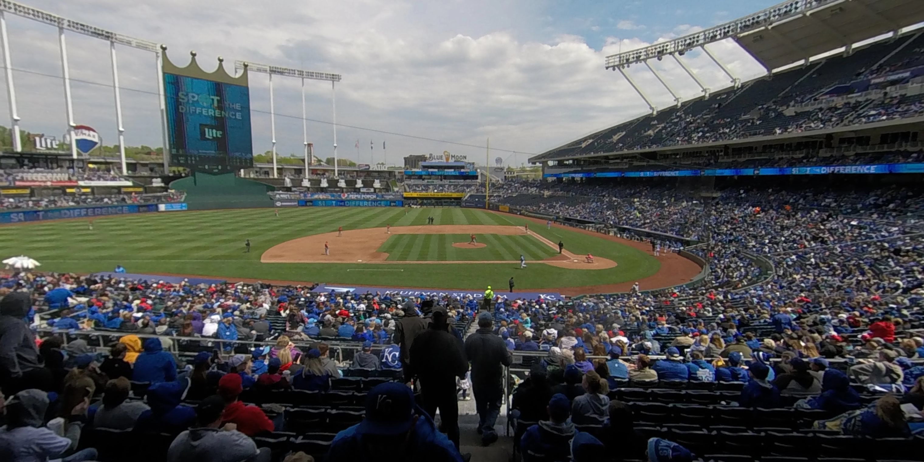 kauffman stadium section 223 rateyourseats com royals seating chart with rows