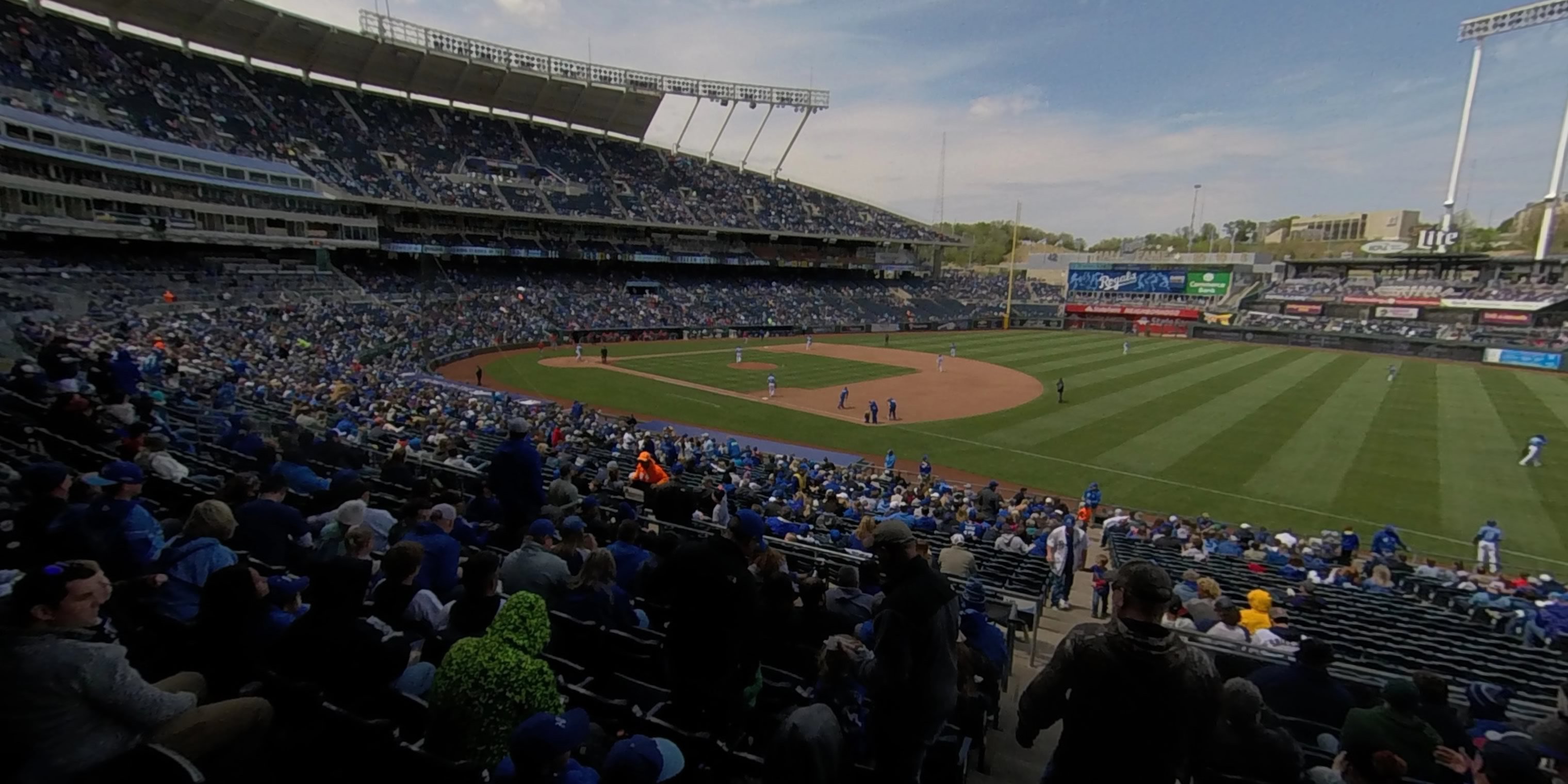 section 240 panoramic seat view  - kauffman stadium