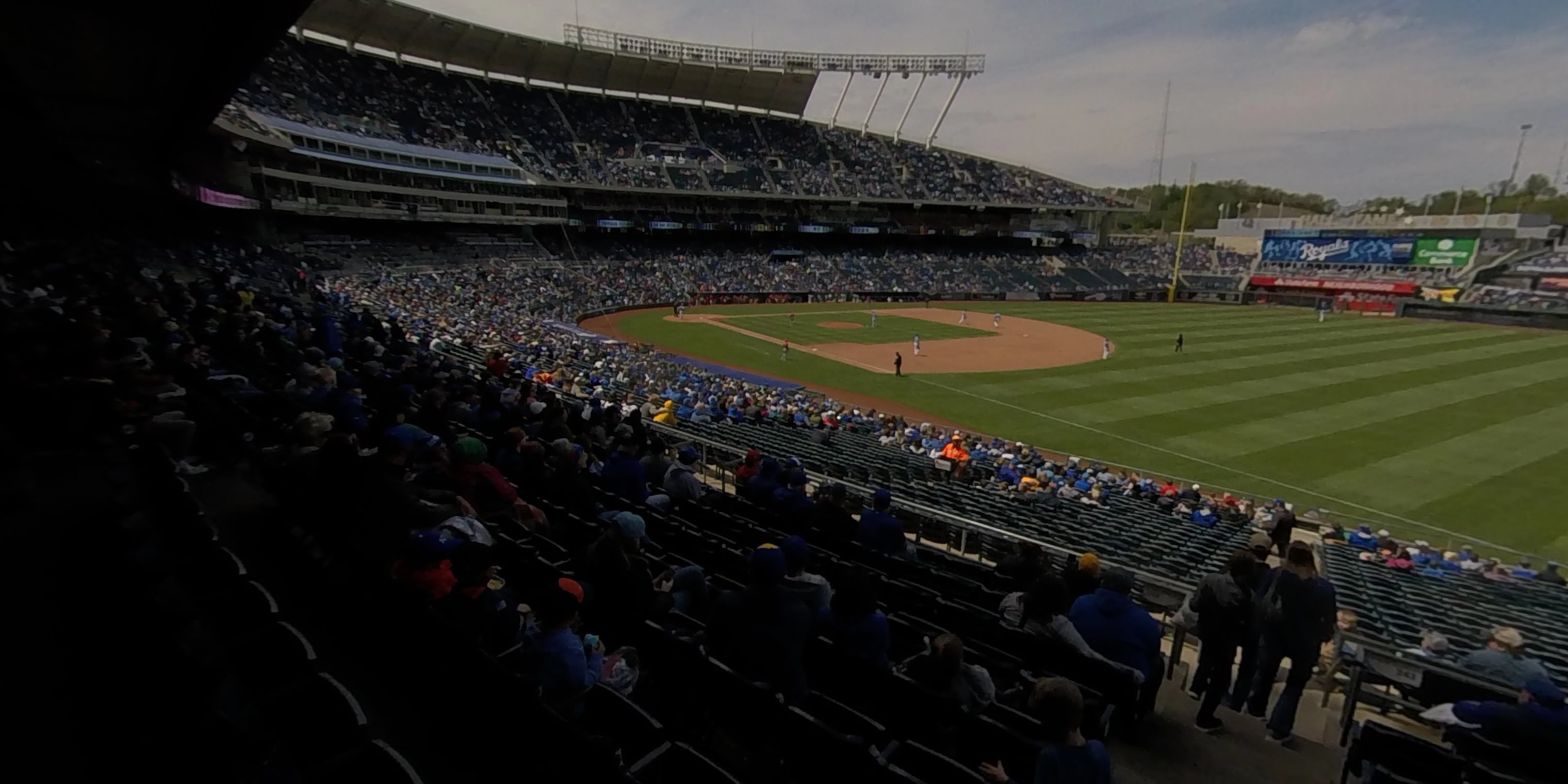 section 242 panoramic seat view - kauffman stadium