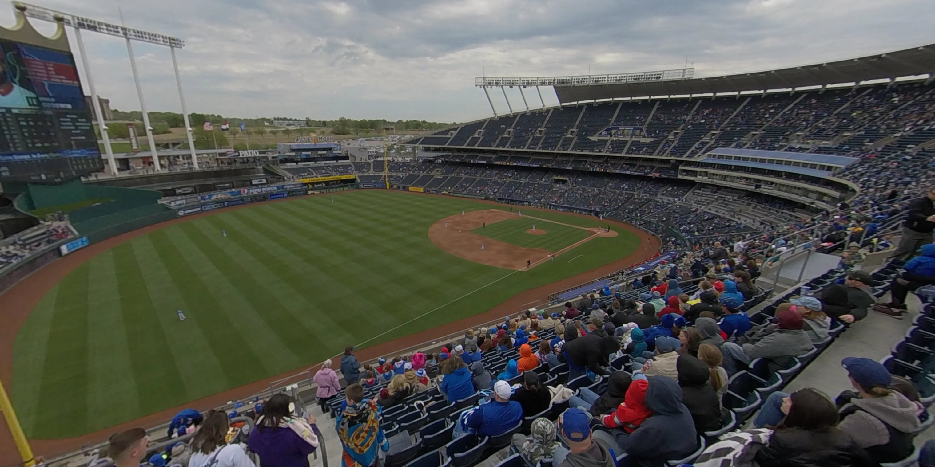 section 401 panoramic seat view  - kauffman stadium