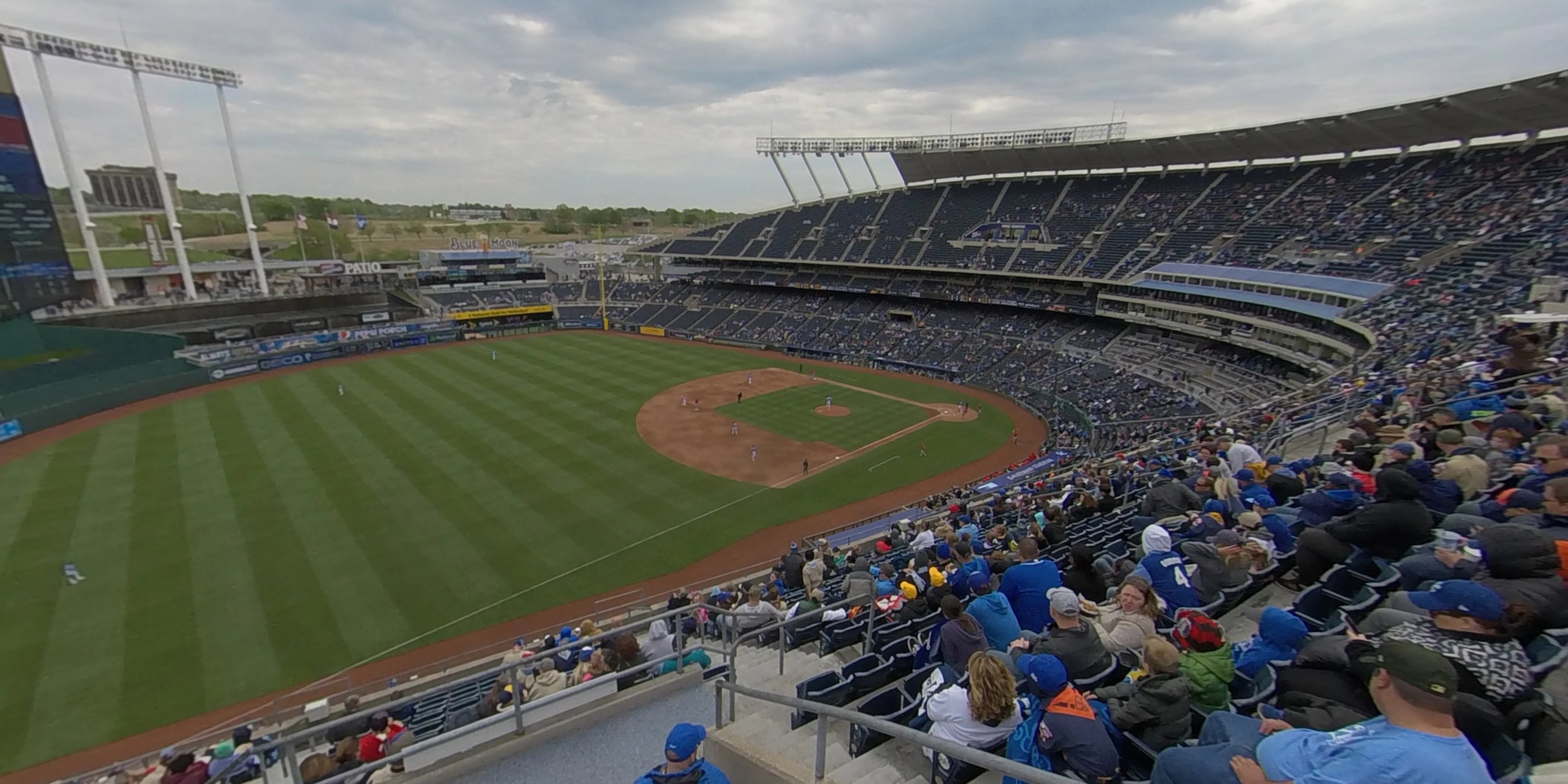 section 403 panoramic seat view  - kauffman stadium