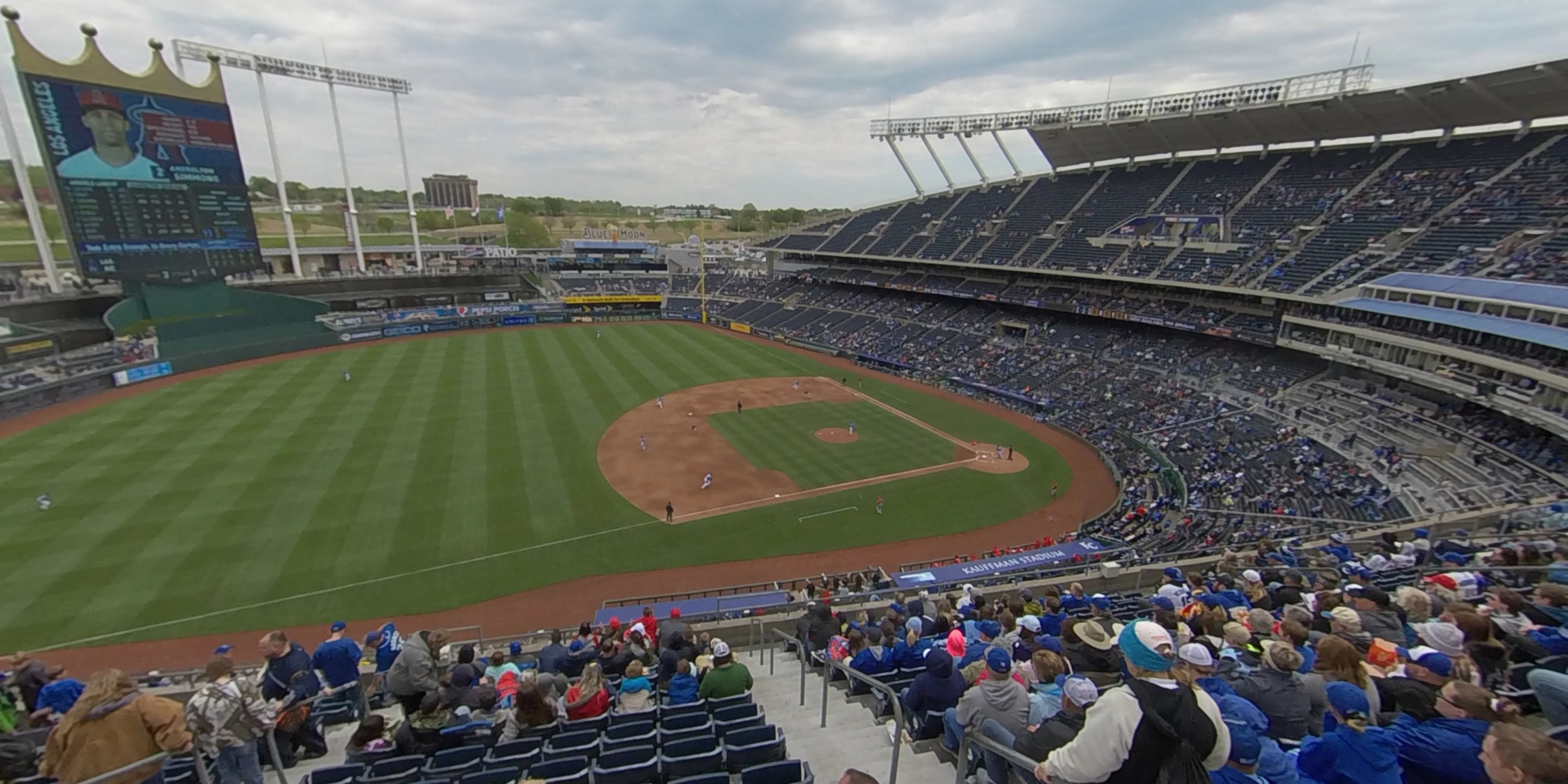 section 408 panoramic seat view  - kauffman stadium