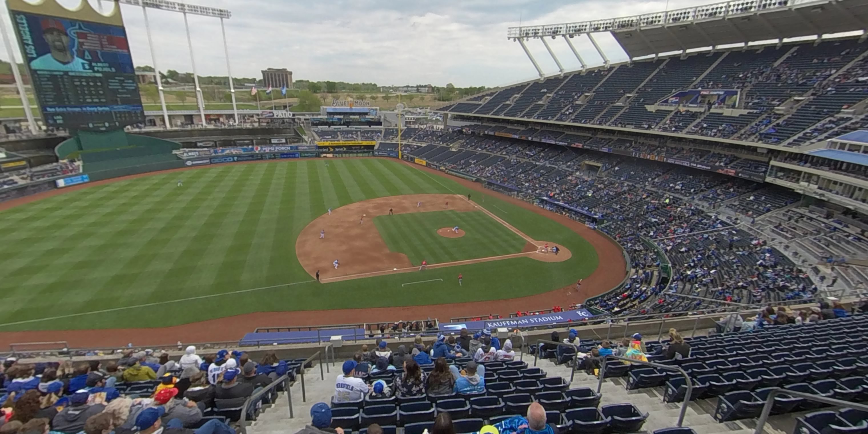 section 409 panoramic seat view  - kauffman stadium