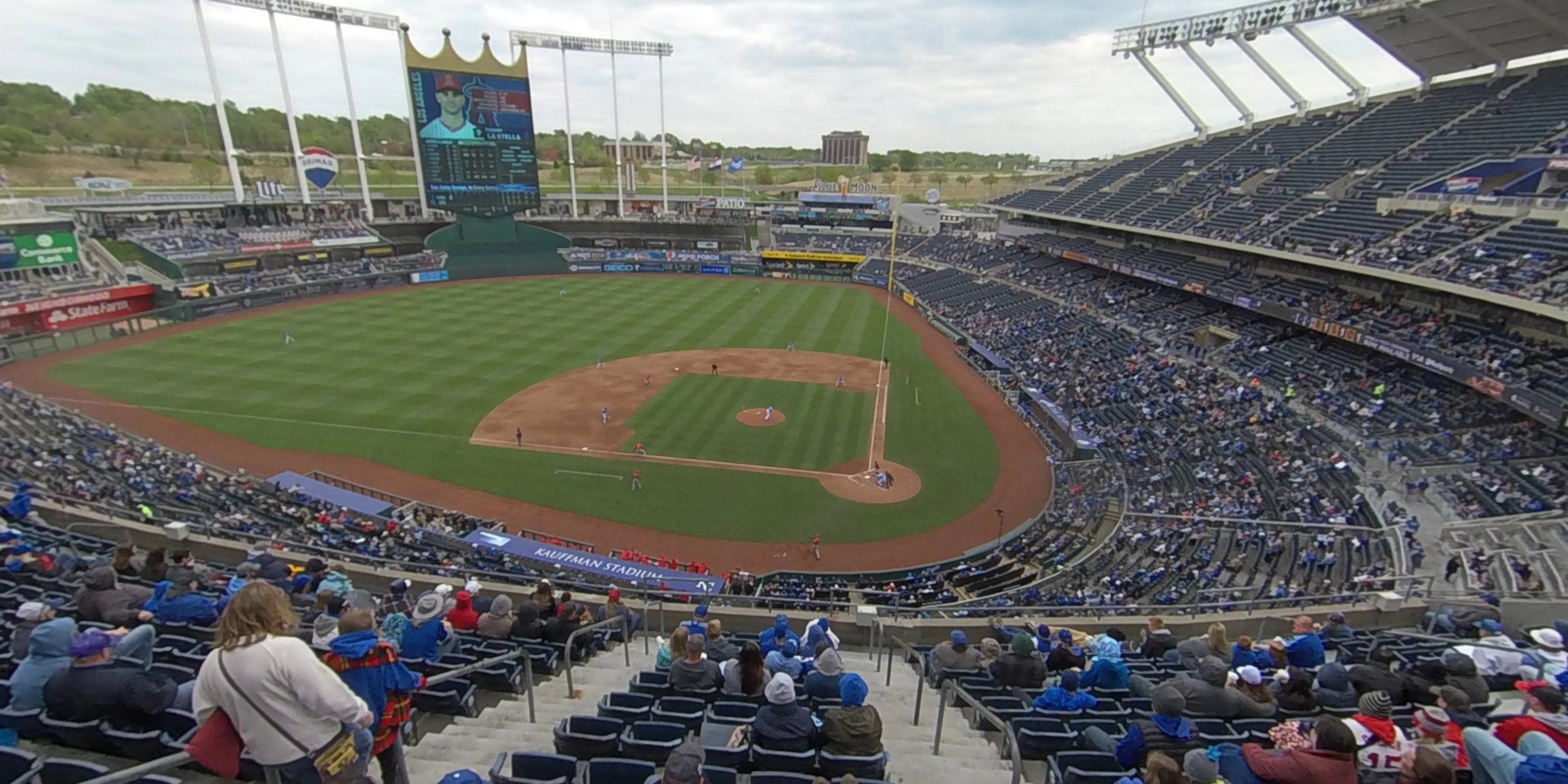 section 414 panoramic seat view  - kauffman stadium