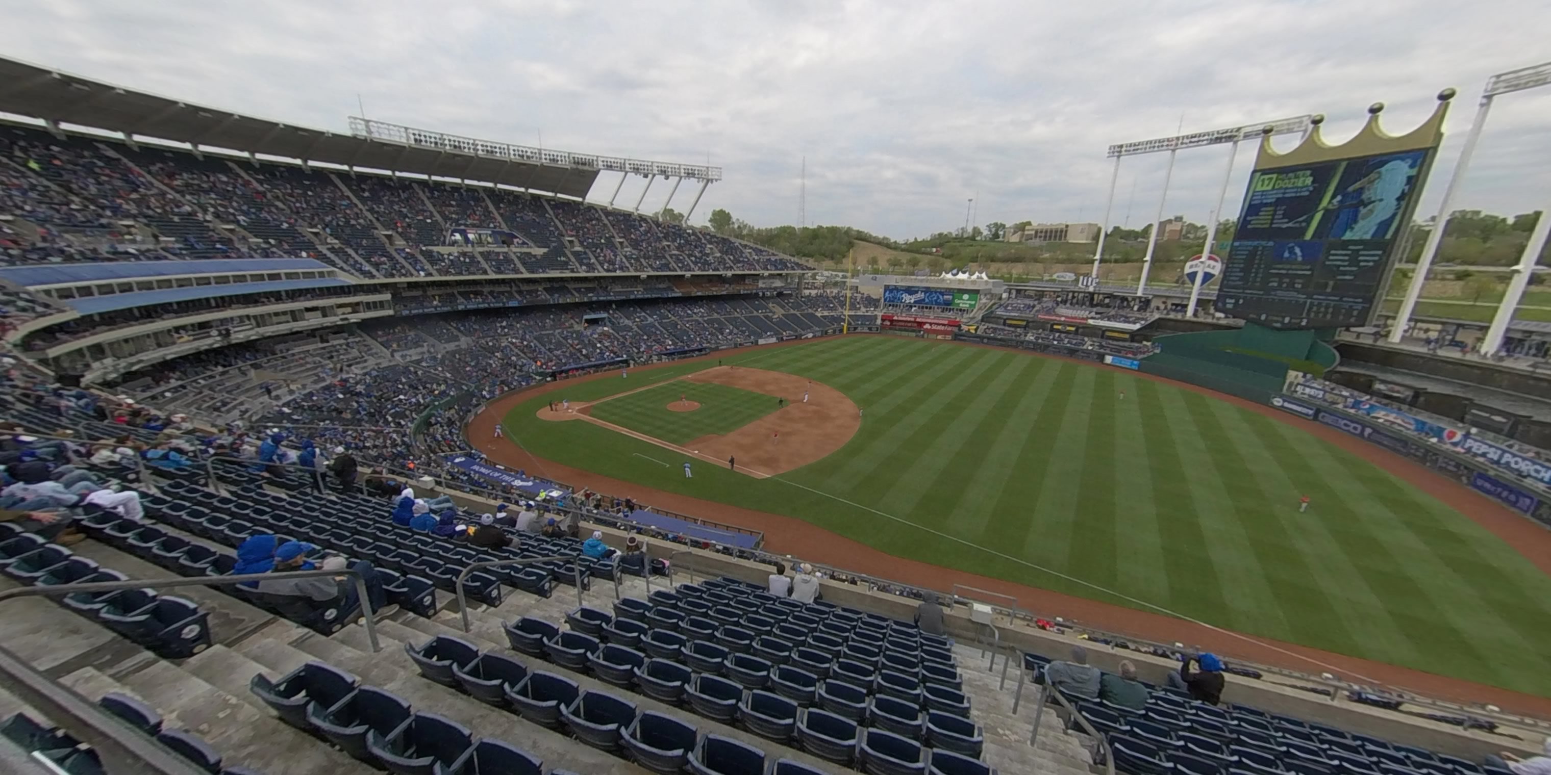 section 435 panoramic seat view  - kauffman stadium