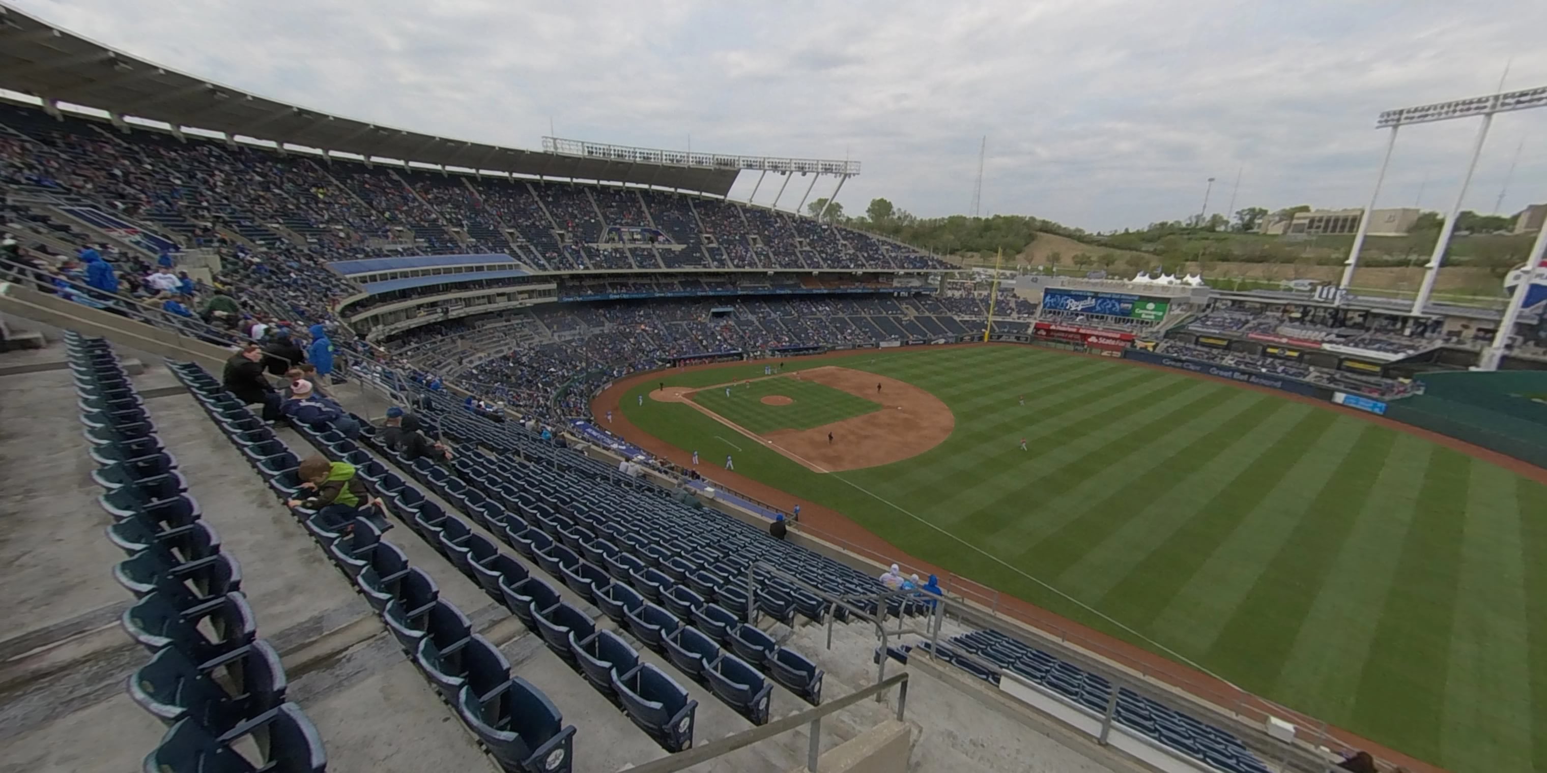 section 435 panoramic seat view - kauffman stadium
