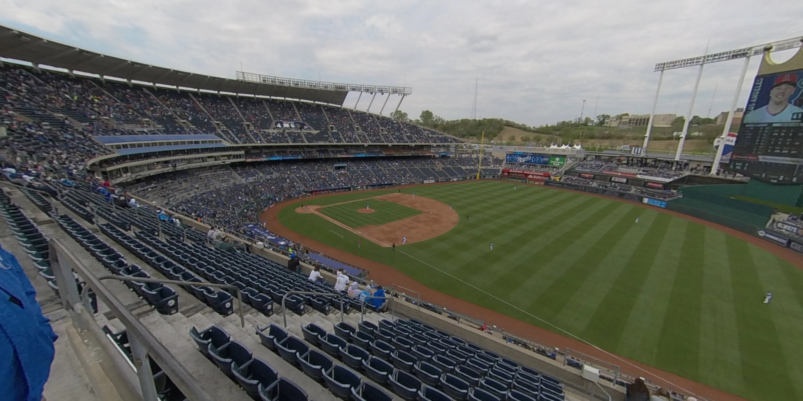 section 437 panoramic seat view  - kauffman stadium