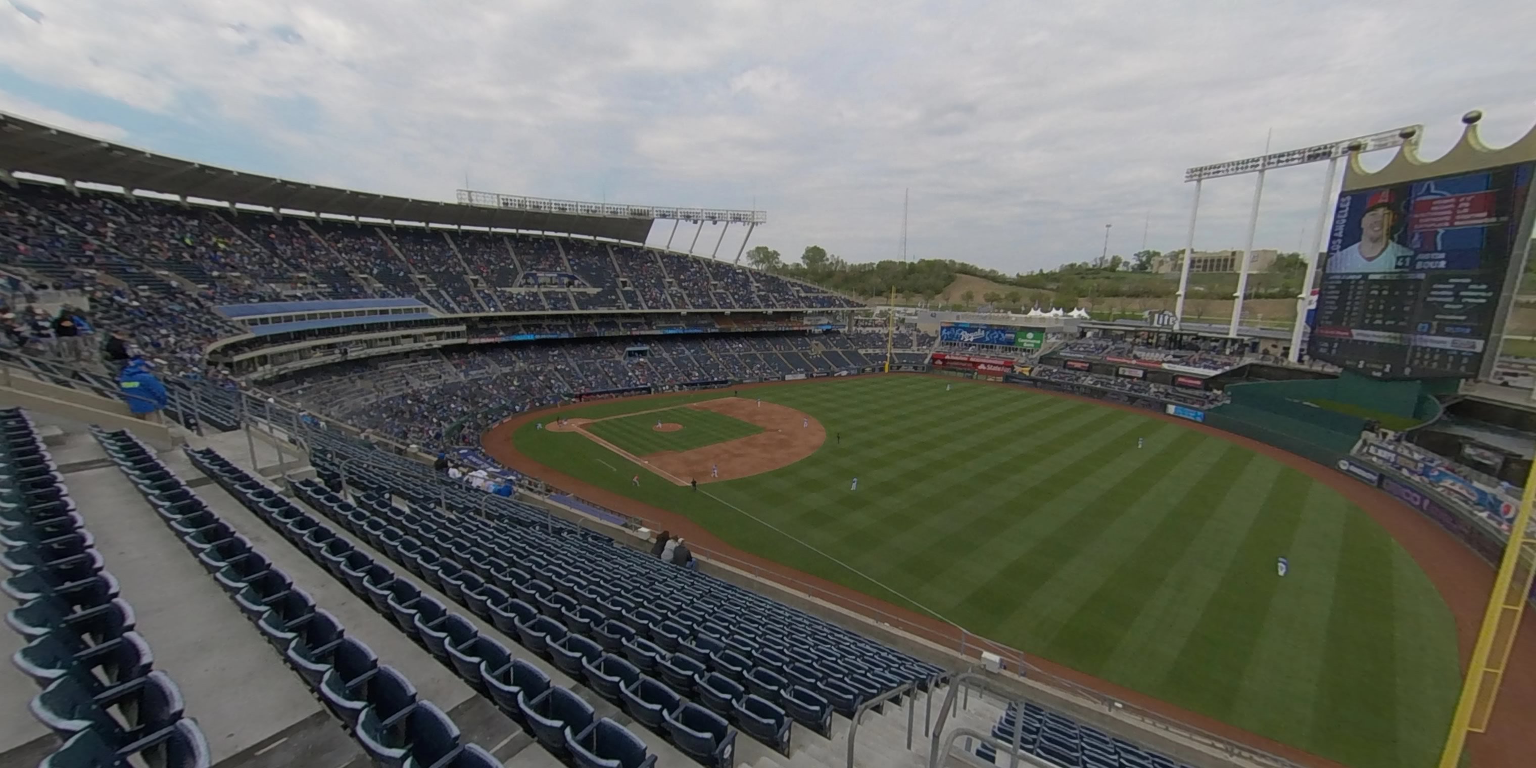 section 437 panoramic seat view  - kauffman stadium