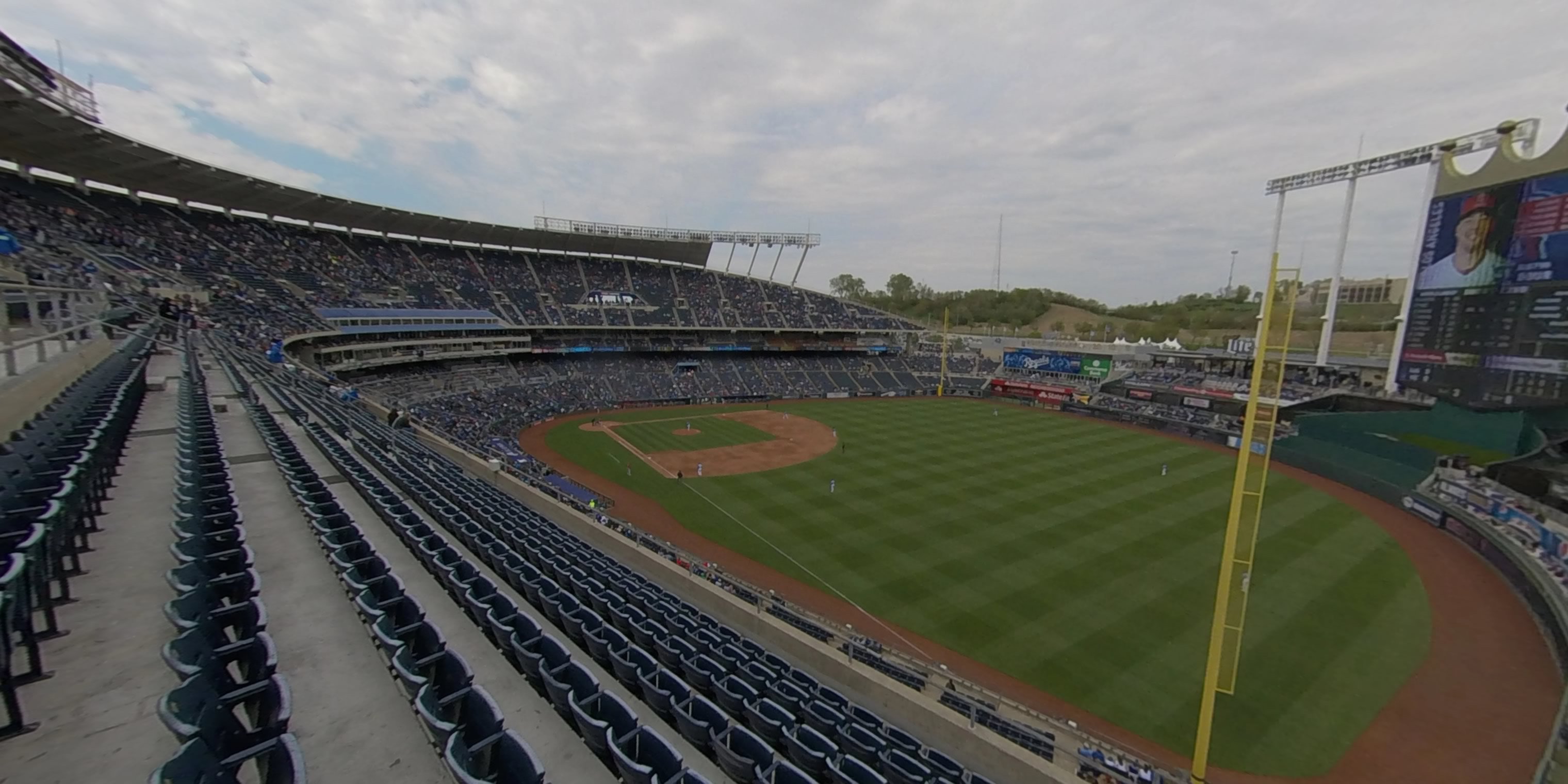 section 438 panoramic seat view  - kauffman stadium