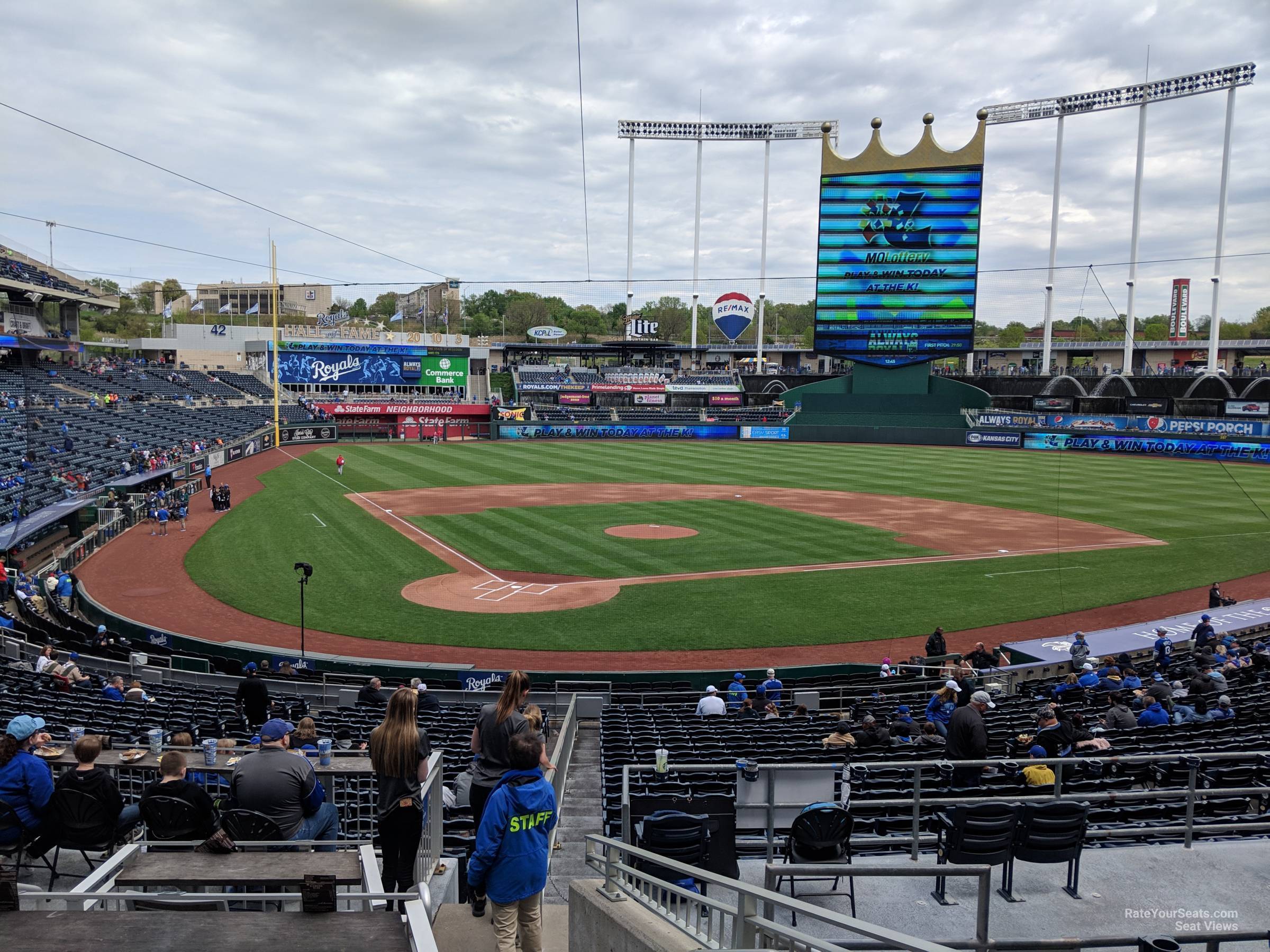 diamond box f seat view  - kauffman stadium