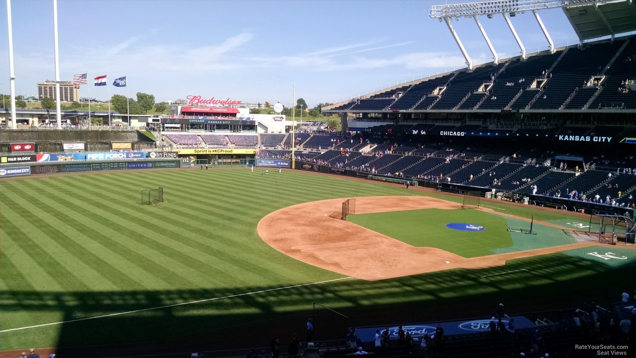 craft and draft seat view  - kauffman stadium