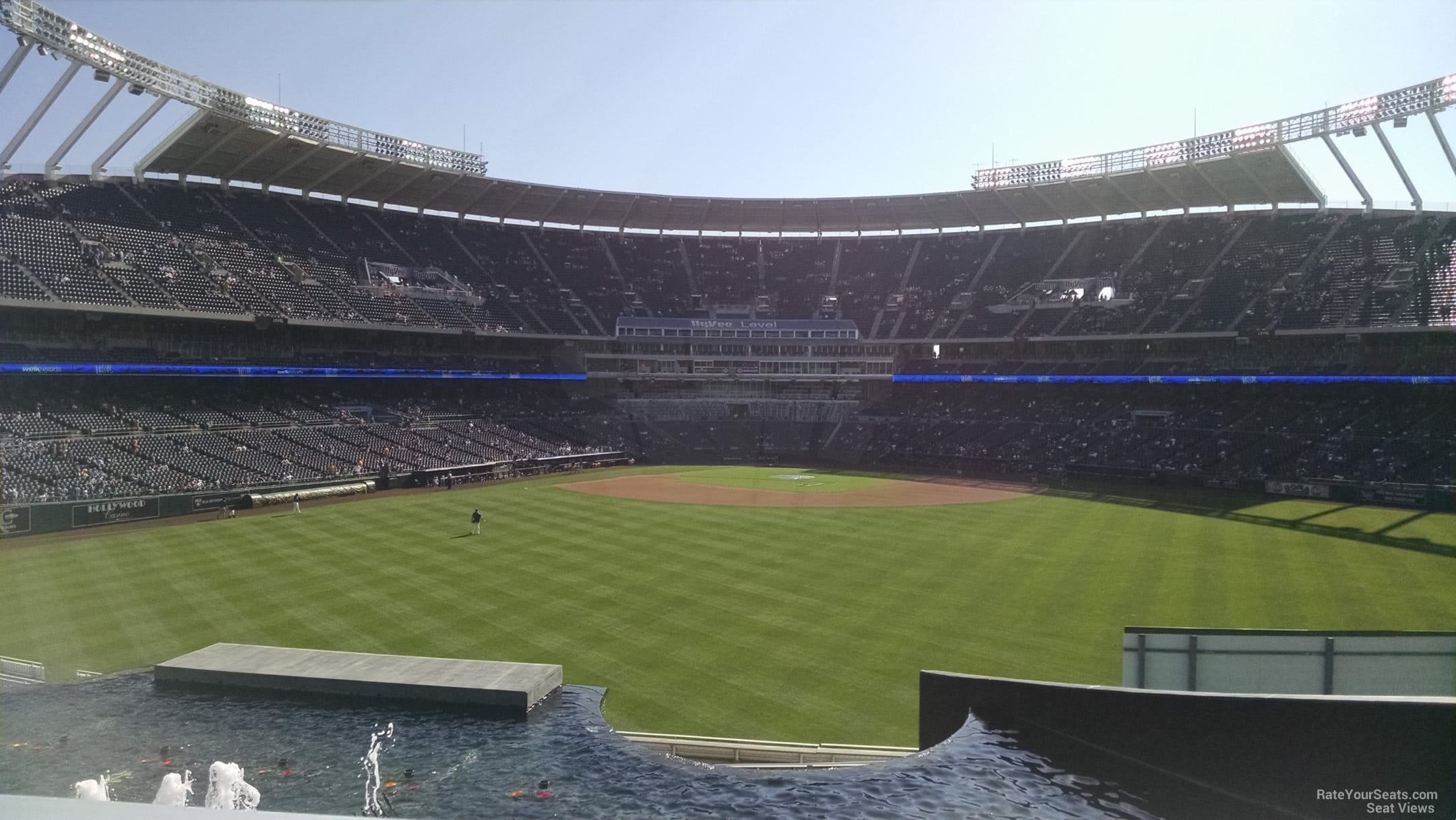standing room only seat view  - kauffman stadium