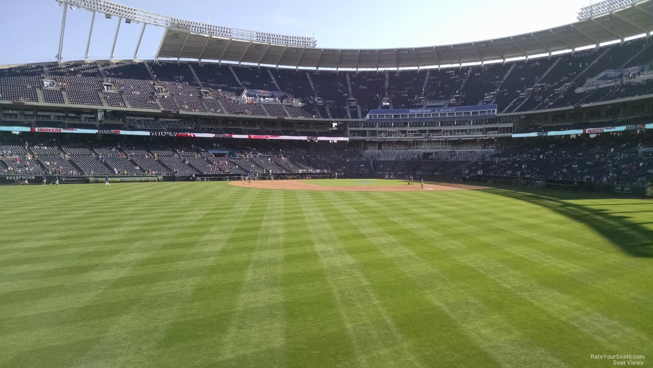 section 102 seat view - kauffman stadium