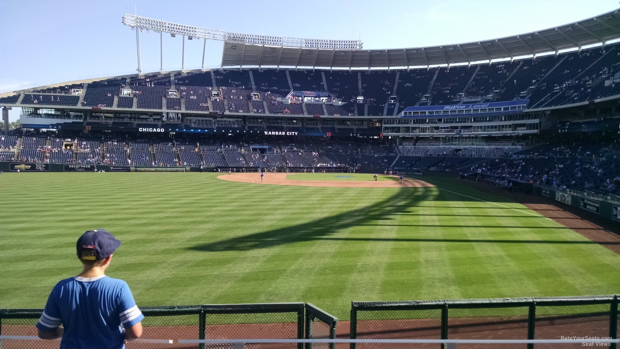 section 104 seat view  - kauffman stadium