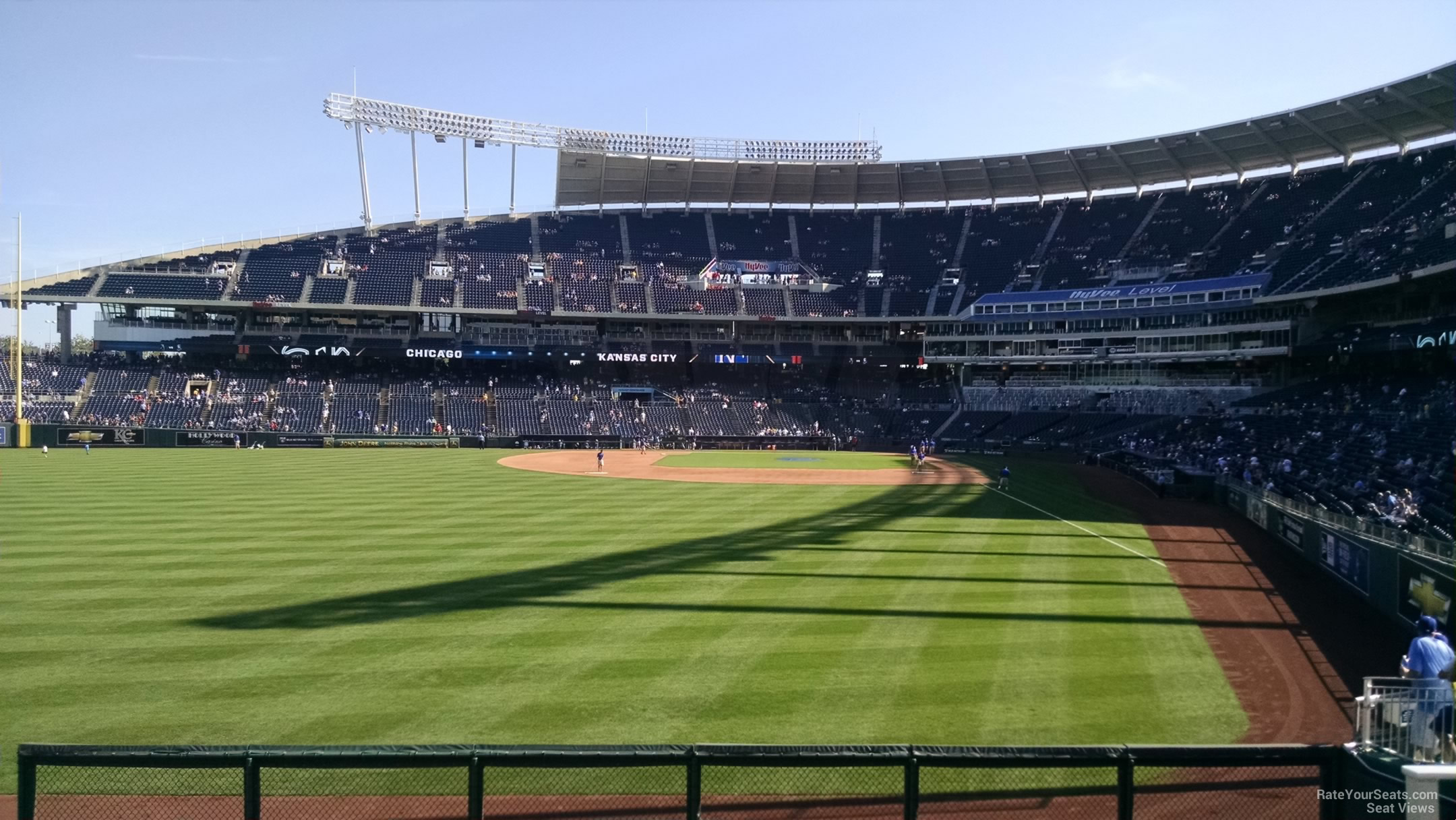 section 105 seat view - kauffman stadium