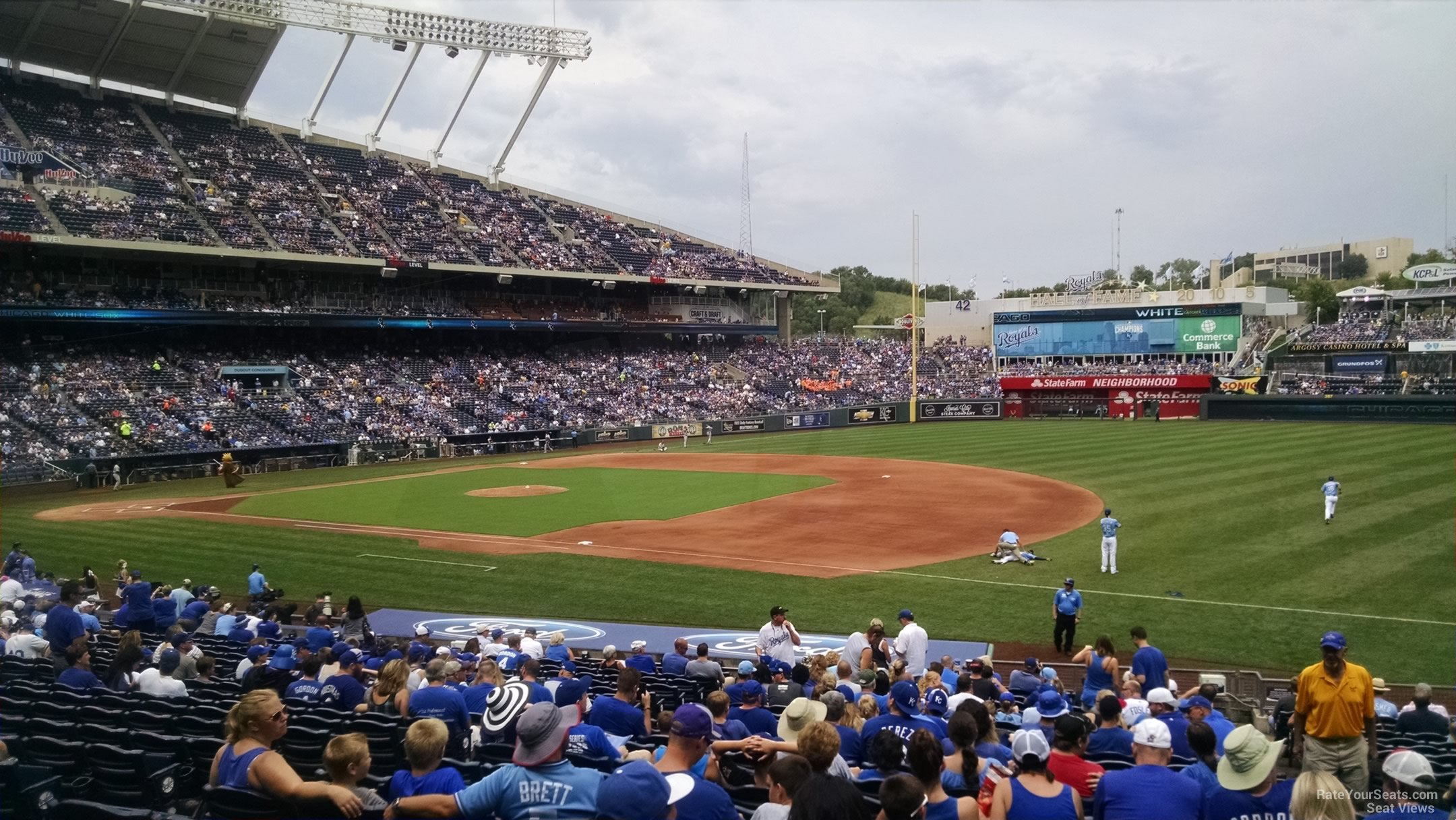 section 139, row v seat view  - kauffman stadium