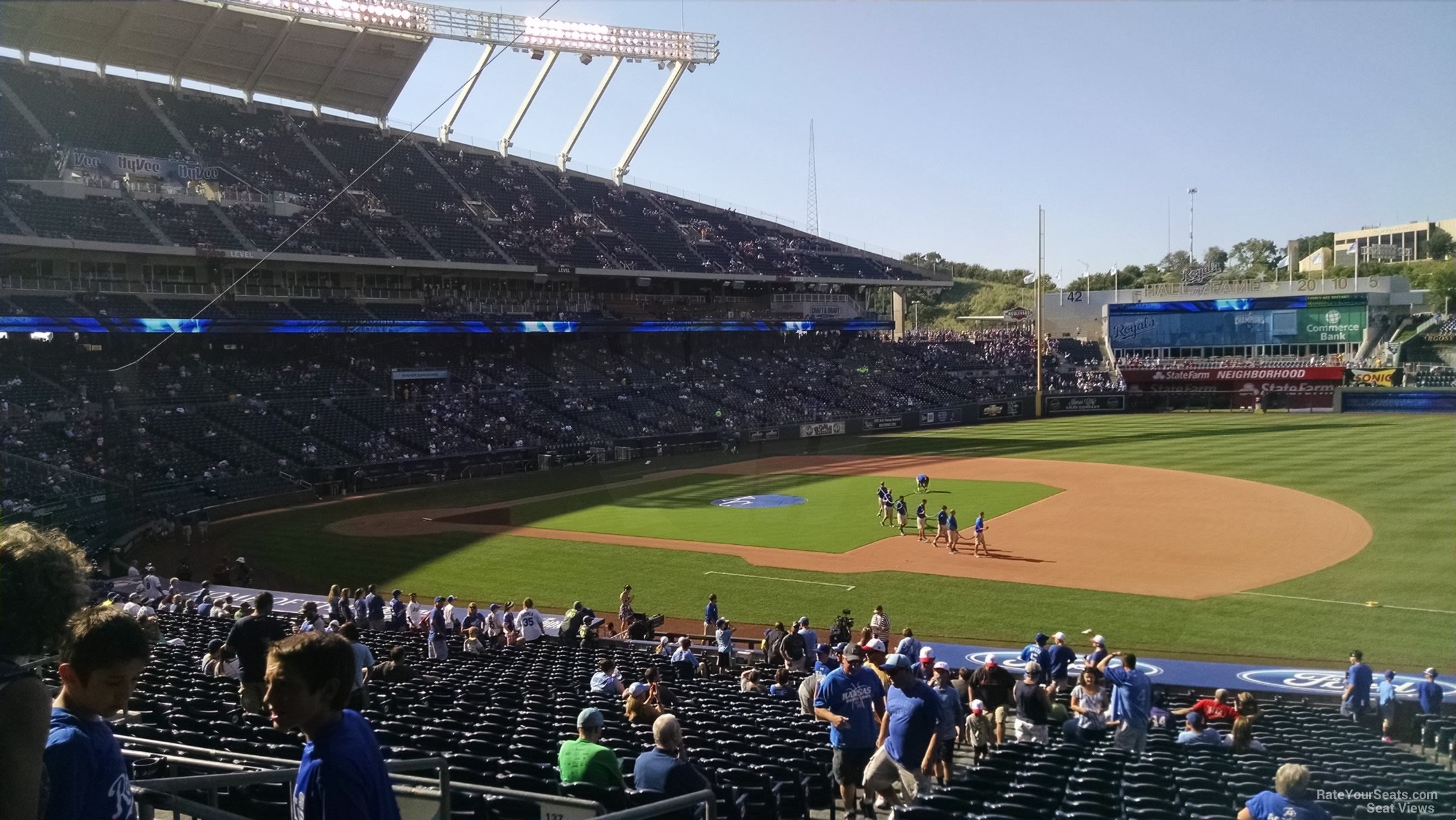 section 238, row ee seat view  - kauffman stadium