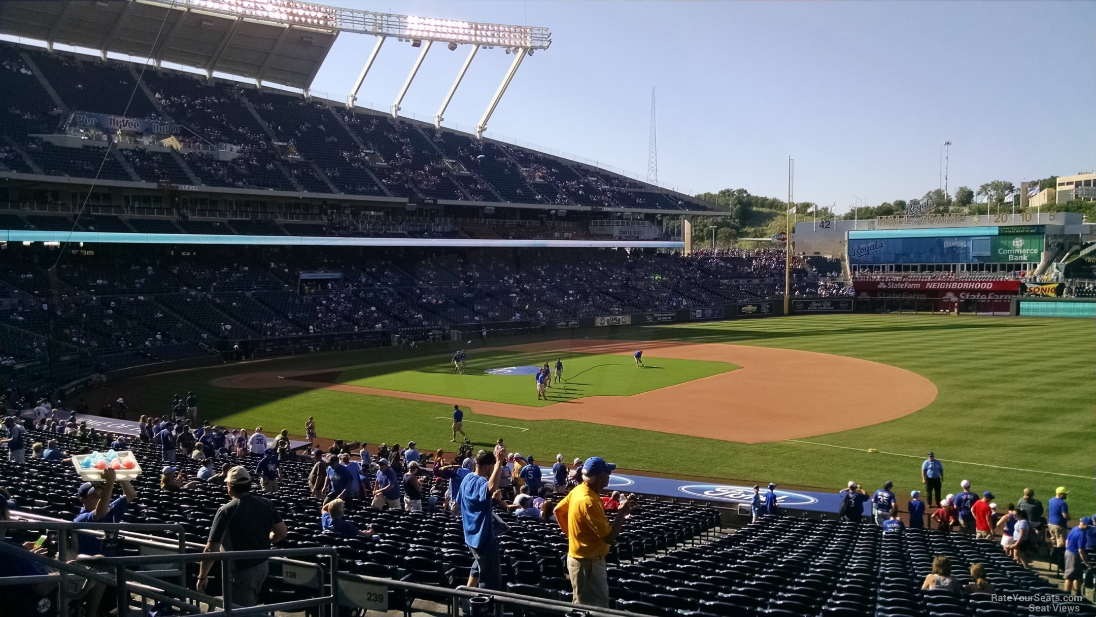 section 239, row ee seat view  - kauffman stadium