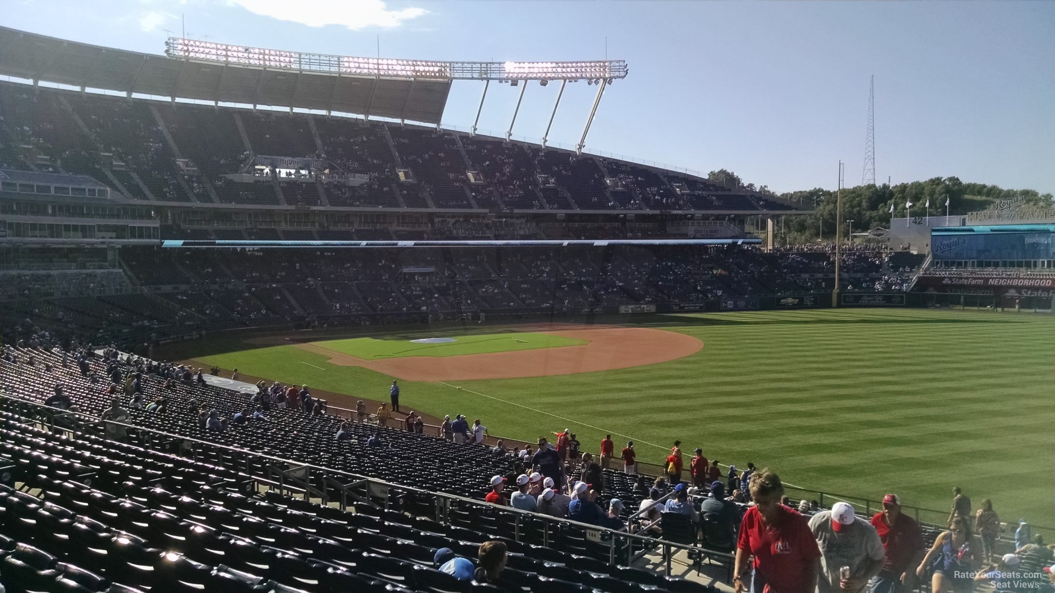 section 245, row ll seat view  - kauffman stadium