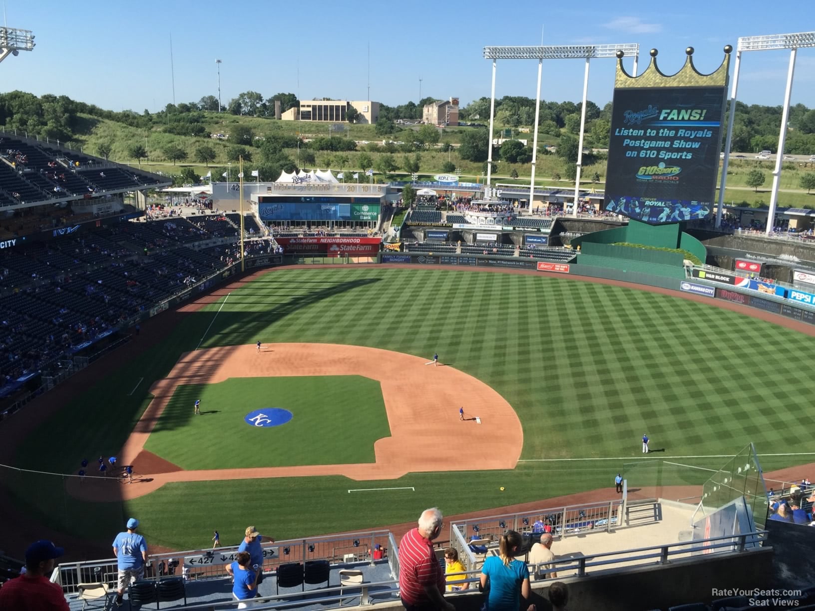 section 428, row hh seat view  - kauffman stadium